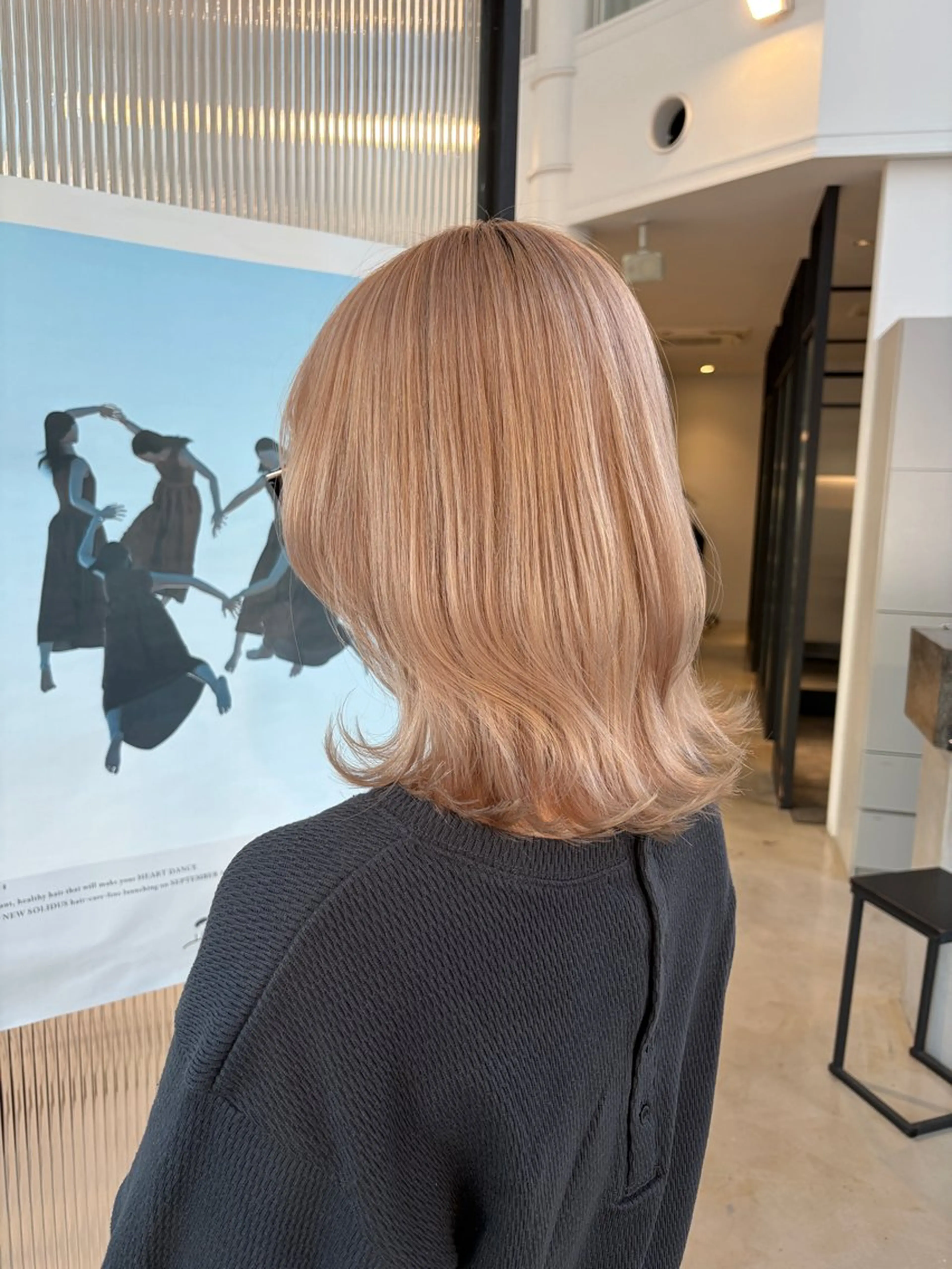 セミロング カラー カット カット／ブリーチ🐏 モデル募集中 ナナホのヘアスタイル