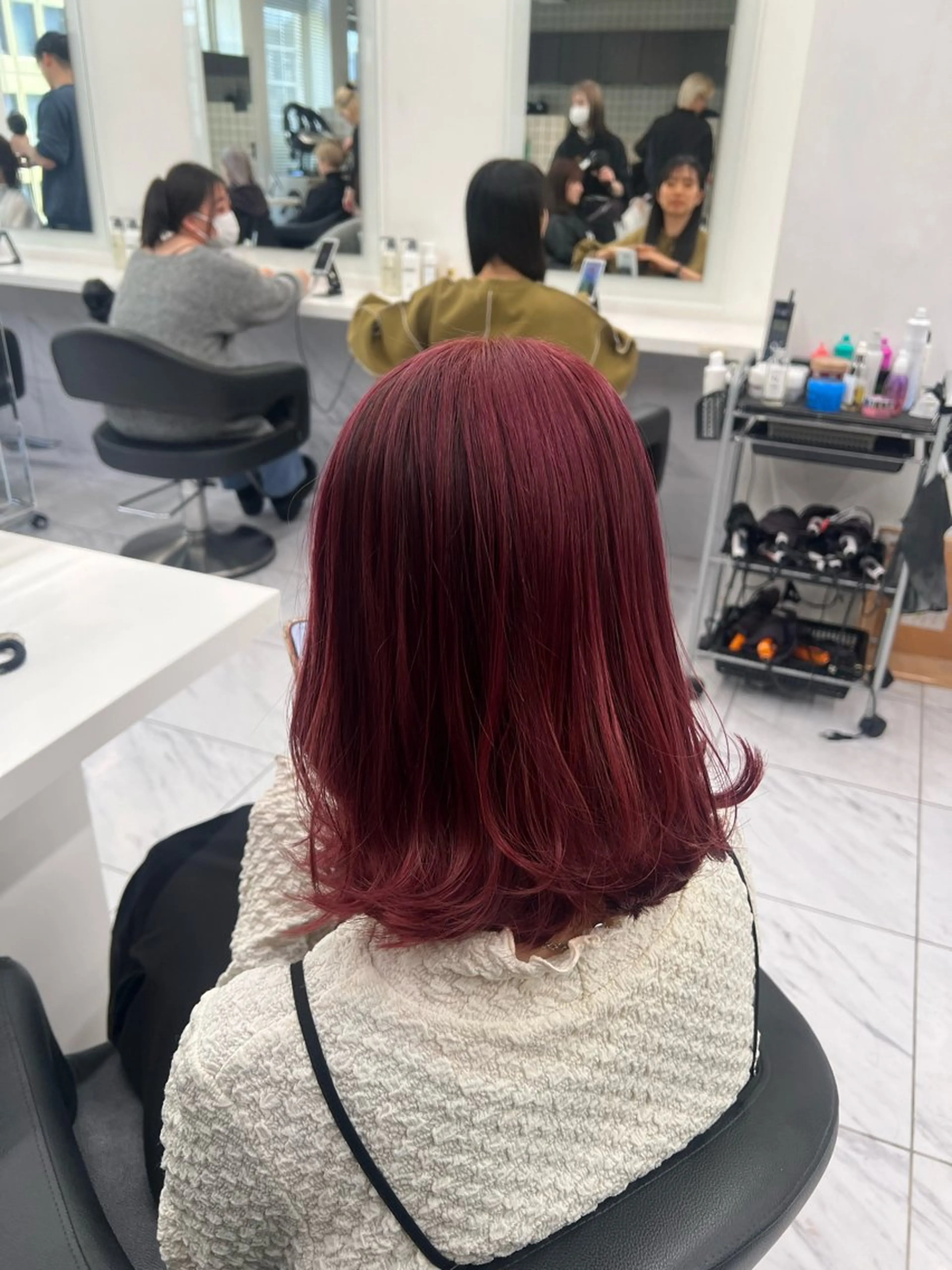 ミディアム カラー 💖札幌カラー 指名No.1💖玲奈のヘアスタイル