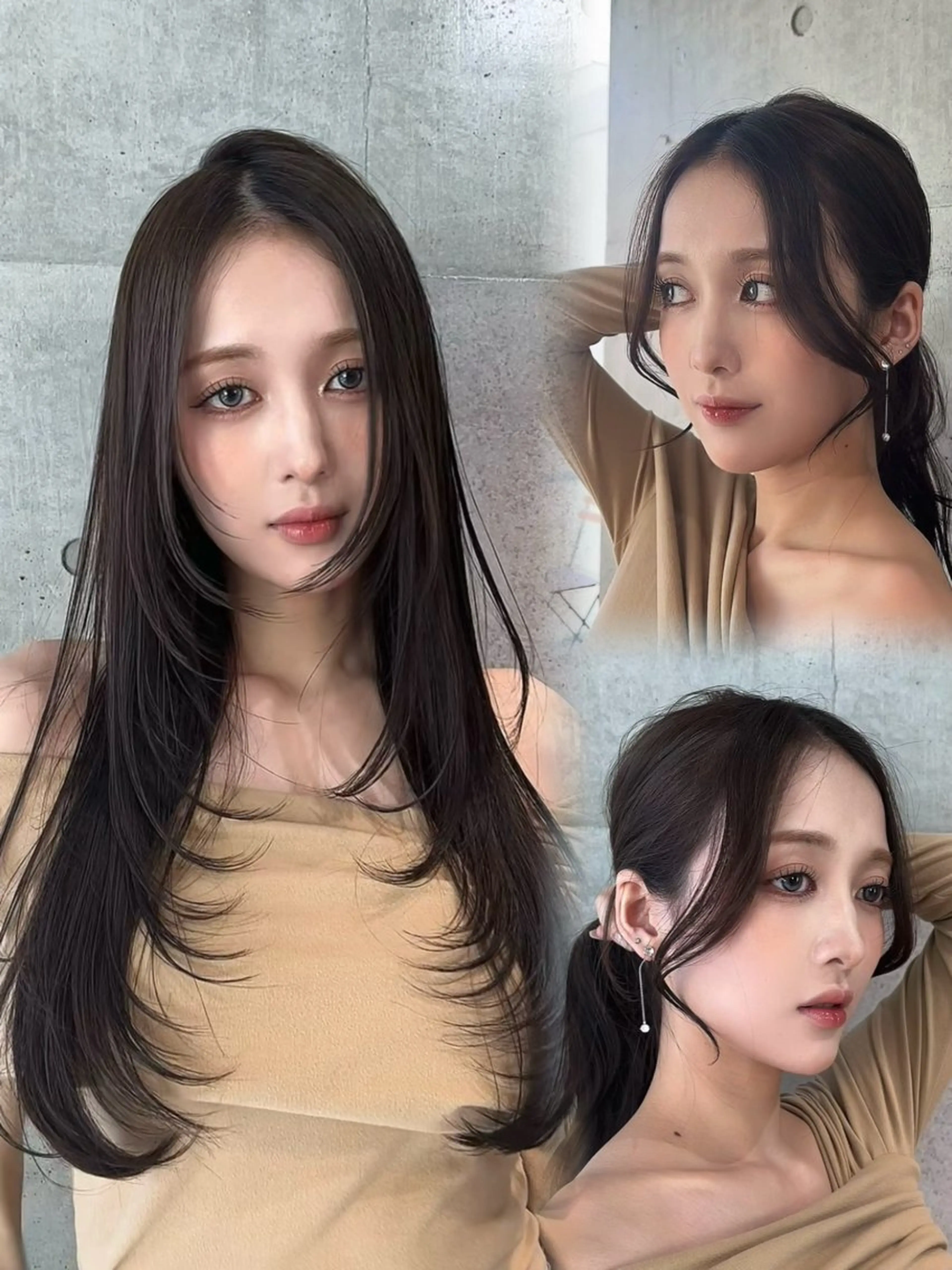 セミロング カラー カット ヘアカラー トリートメント 🌫️大人韓国ヘア 🌫️naoyaのヘアスタイル