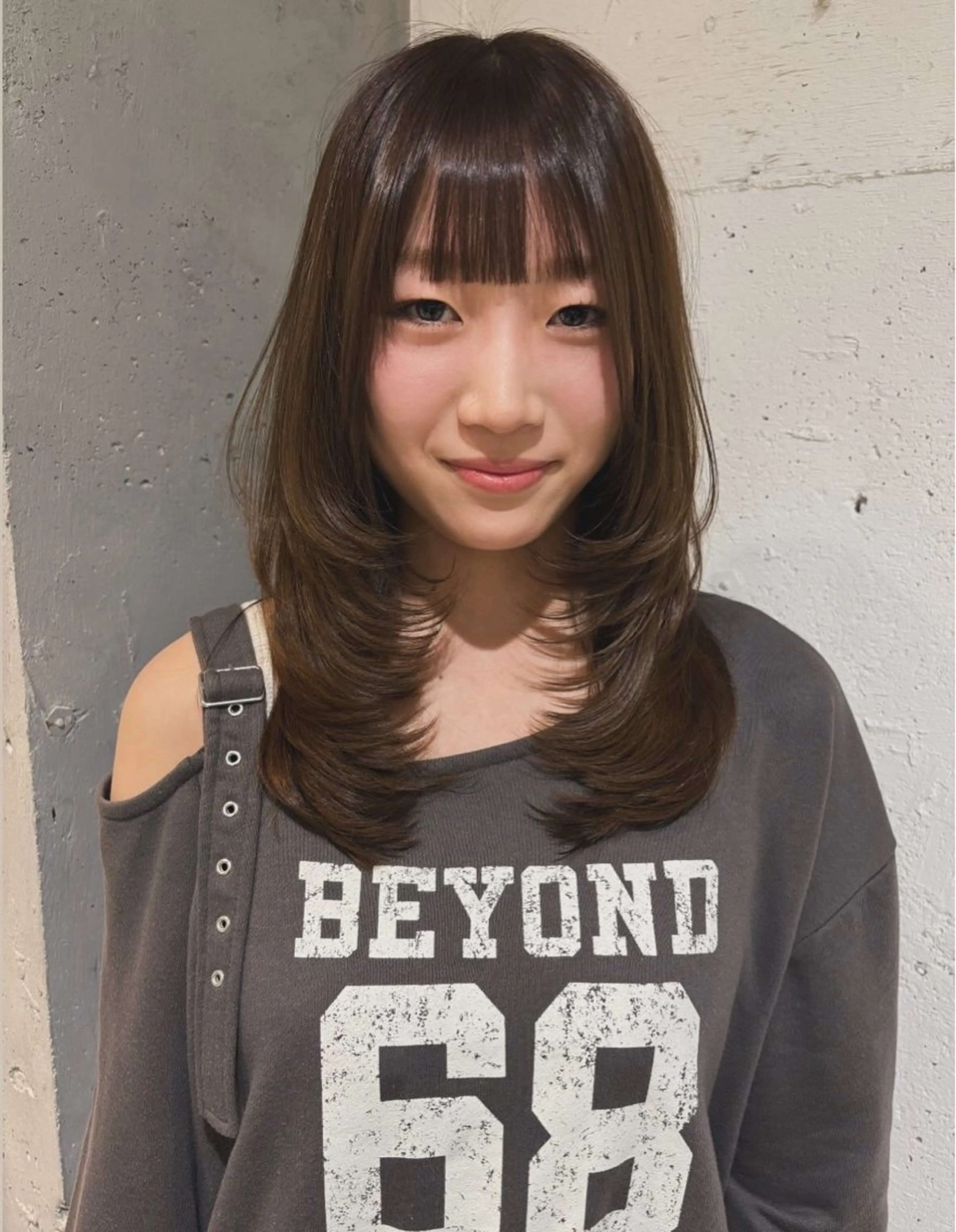 セミロング カラー レイヤーカット カット ヘアカラー トリートメント Juna✂️ レイヤー / ボブのヘアスタイル
