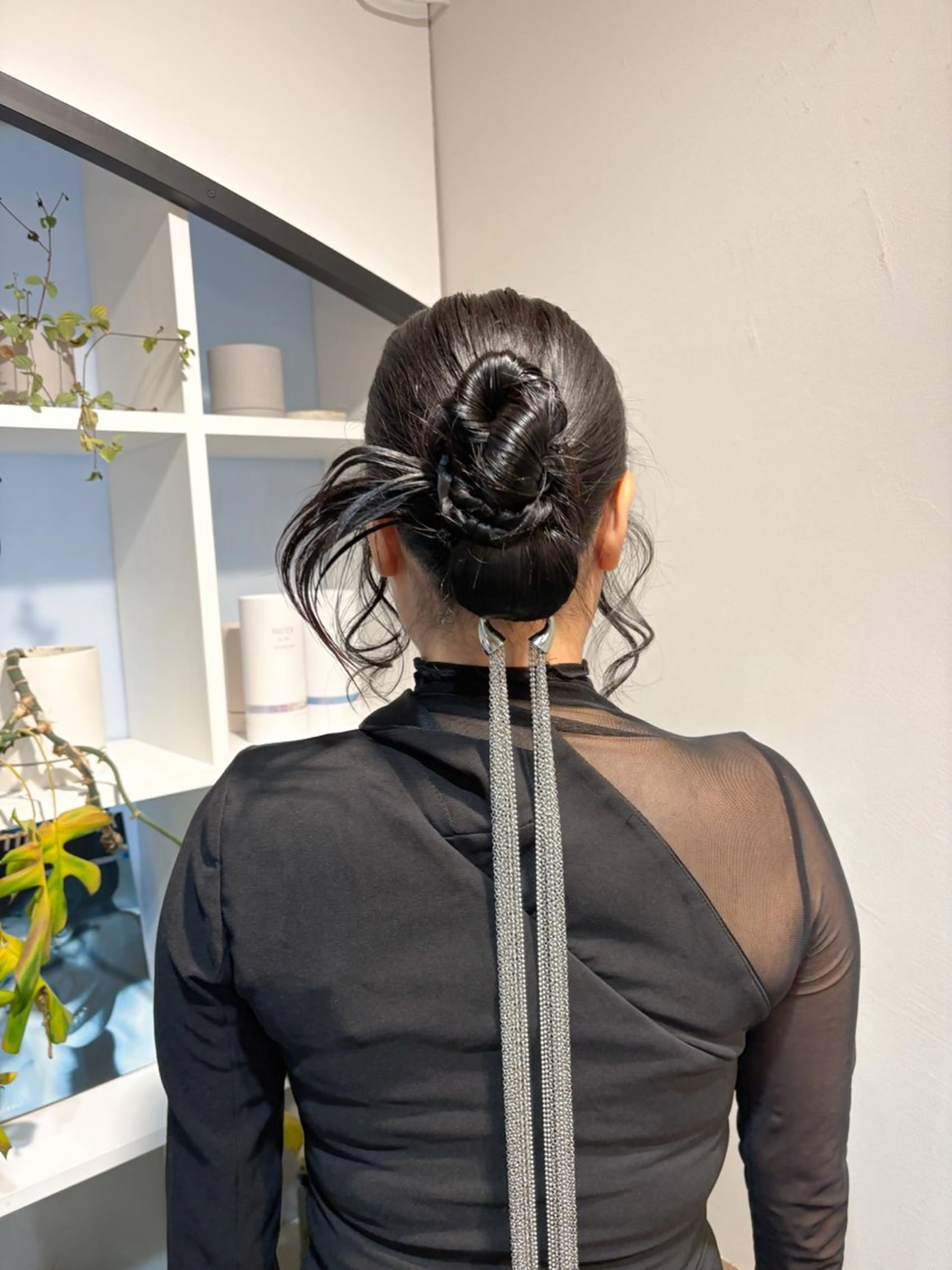 セミロング ヘアセット アレンジ/新宿 透明感カラー/ヤノのヘアスタイル