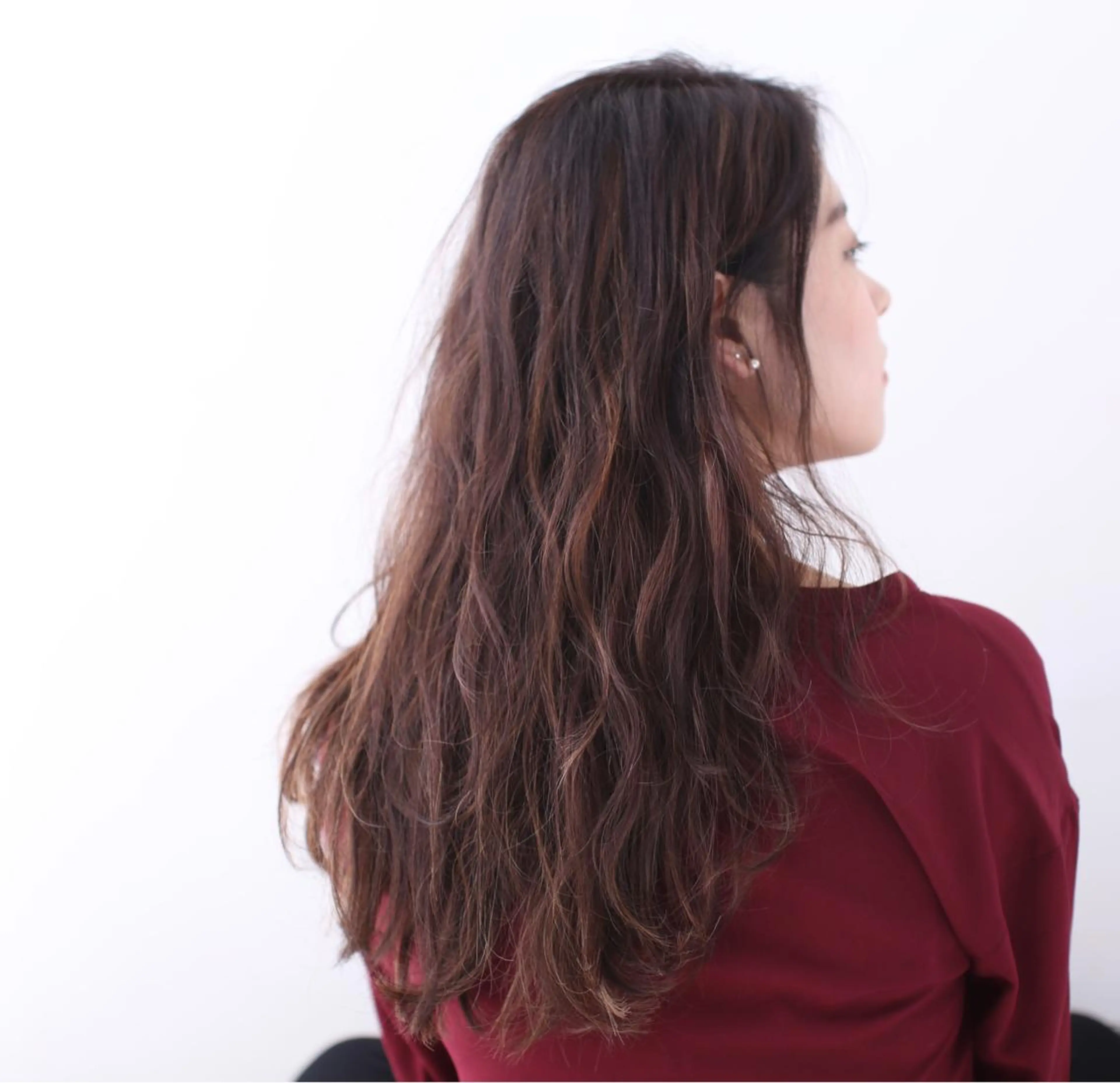 ロング 【白髪ぼかし】 愛甲竜佑のヘアスタイル