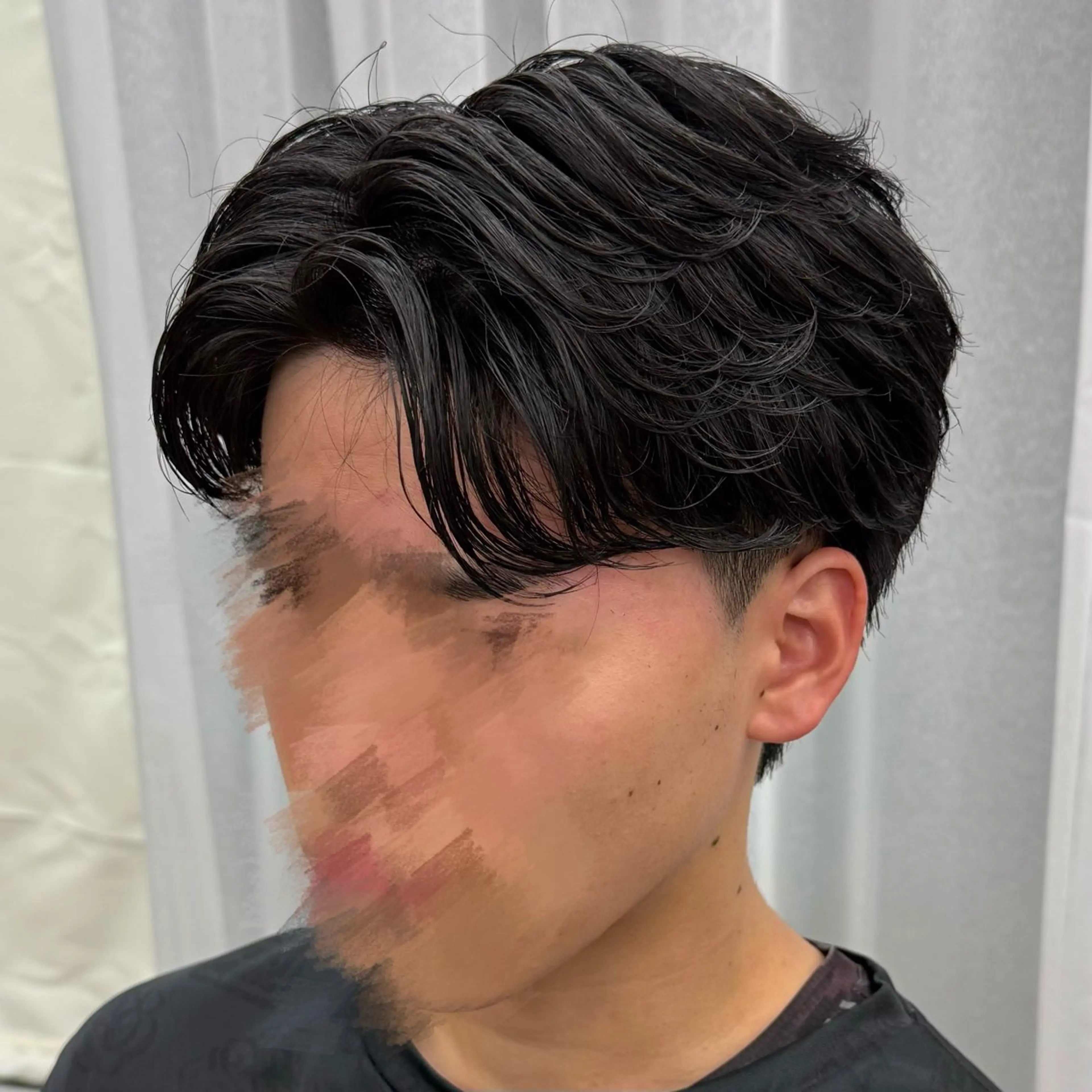 パーマ メンズ センターパート フェザーパーマ メンズパーマ パーマ 楓🍁COQU ✂︎men's限定のヘアスタイル