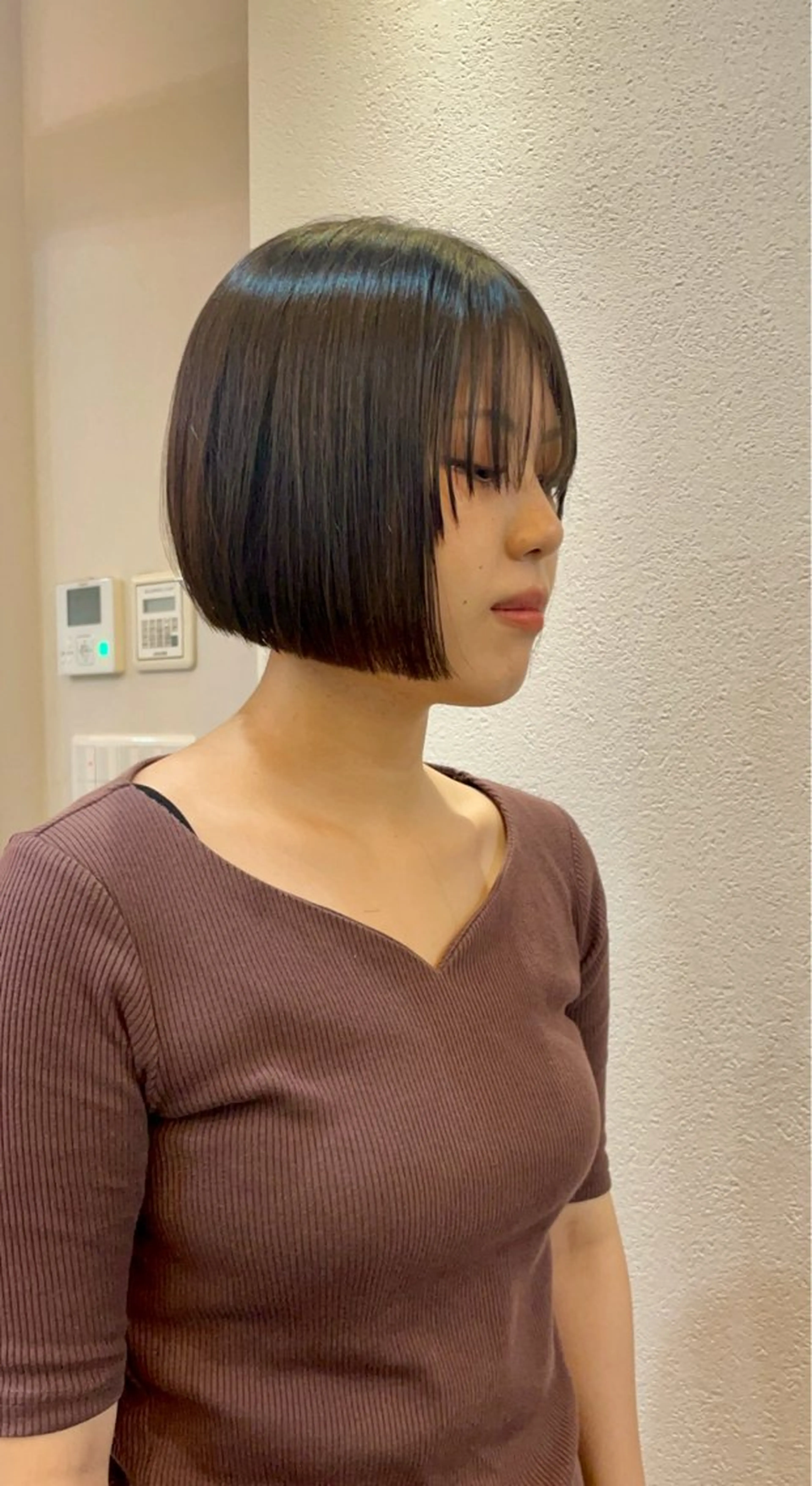 ショート ボブ カット ヘアカラー トリートメント ボブ/髪質改善/ soiナカジママドリのヘアスタイル