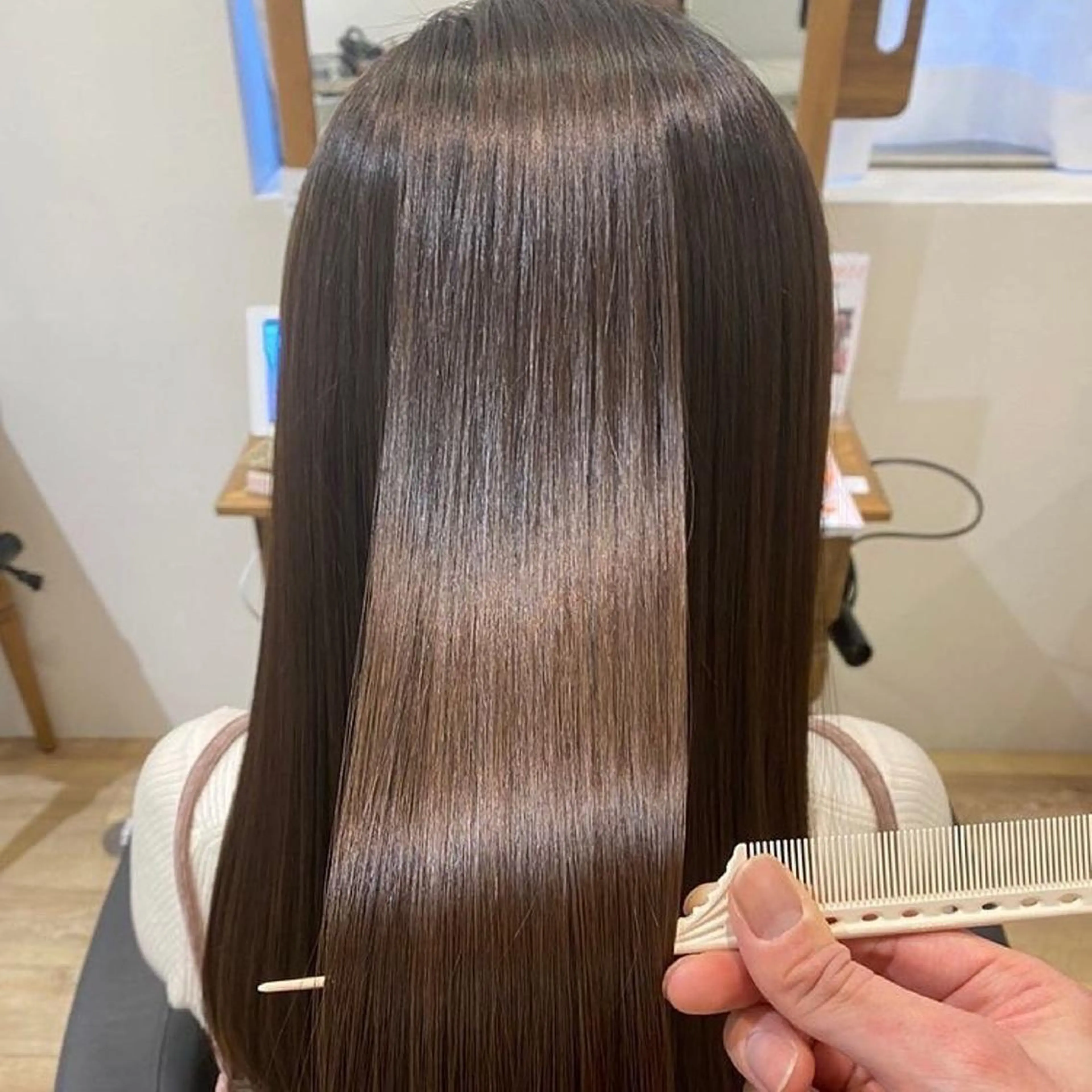 セミロング 髪質改善 トリートメント カット トリートメント 当日予約◎/縮毛矯正 /艶カラー/雨森大晃のヘアスタイル