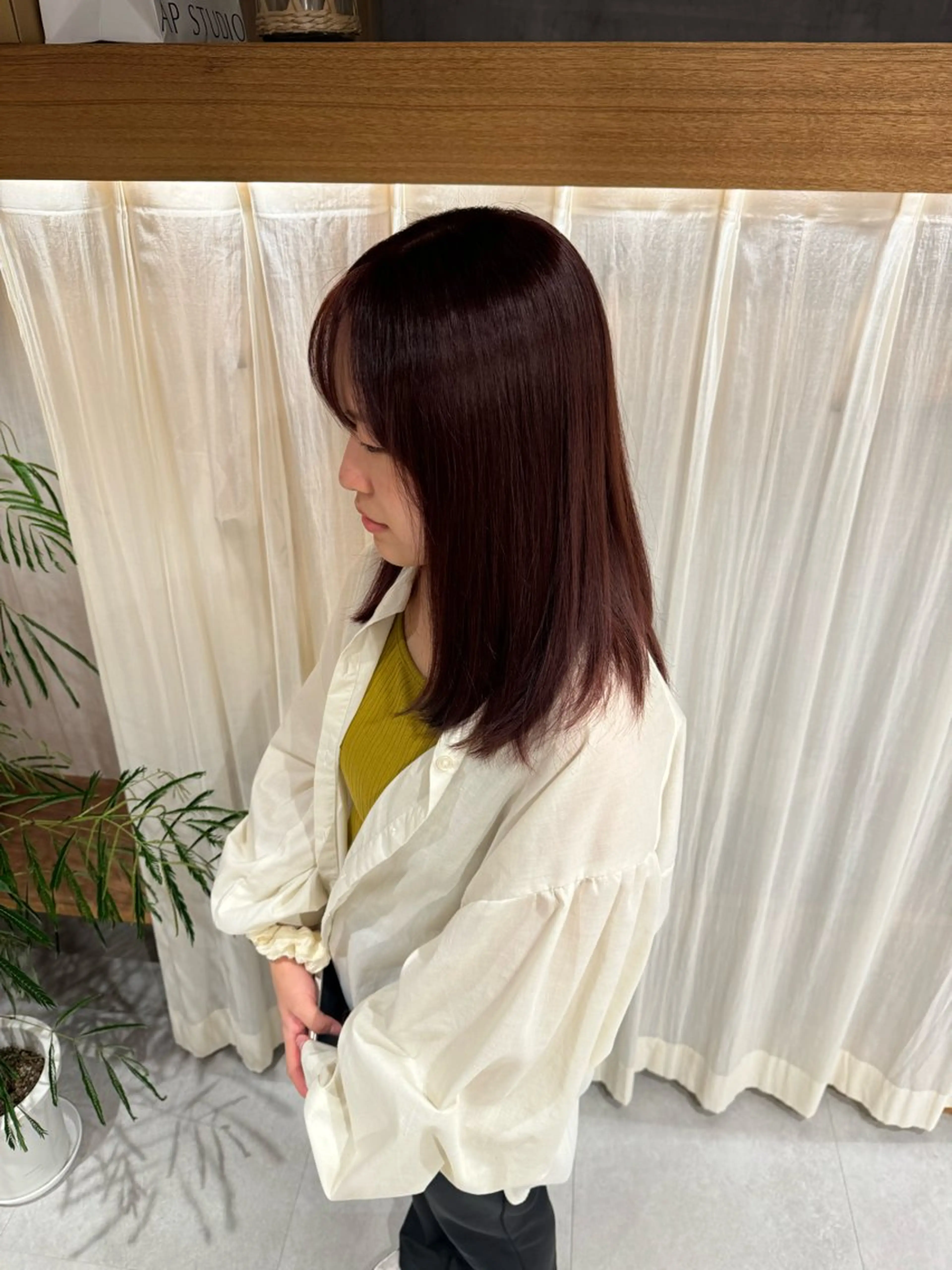 ミディアム カラー カット ヘアカラー トリートメント レイヤー/ボブパーマ /垢抜け/タクミのヘアスタイル