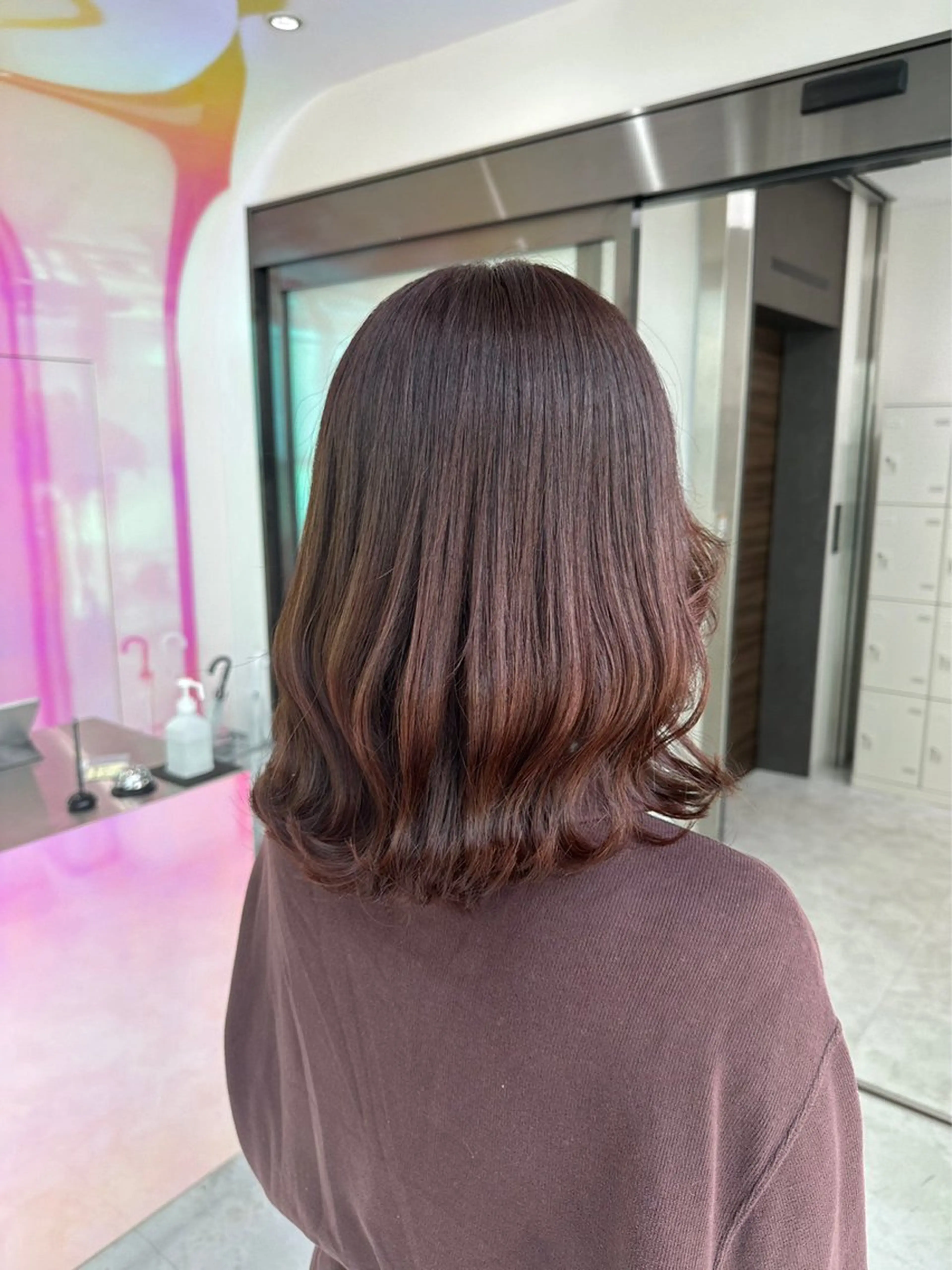 ミディアム カラー パーマ ヘアアレンジ メンズ 🤍透明感カラー🤍 似合わせ🤍AINEのヘアスタイル