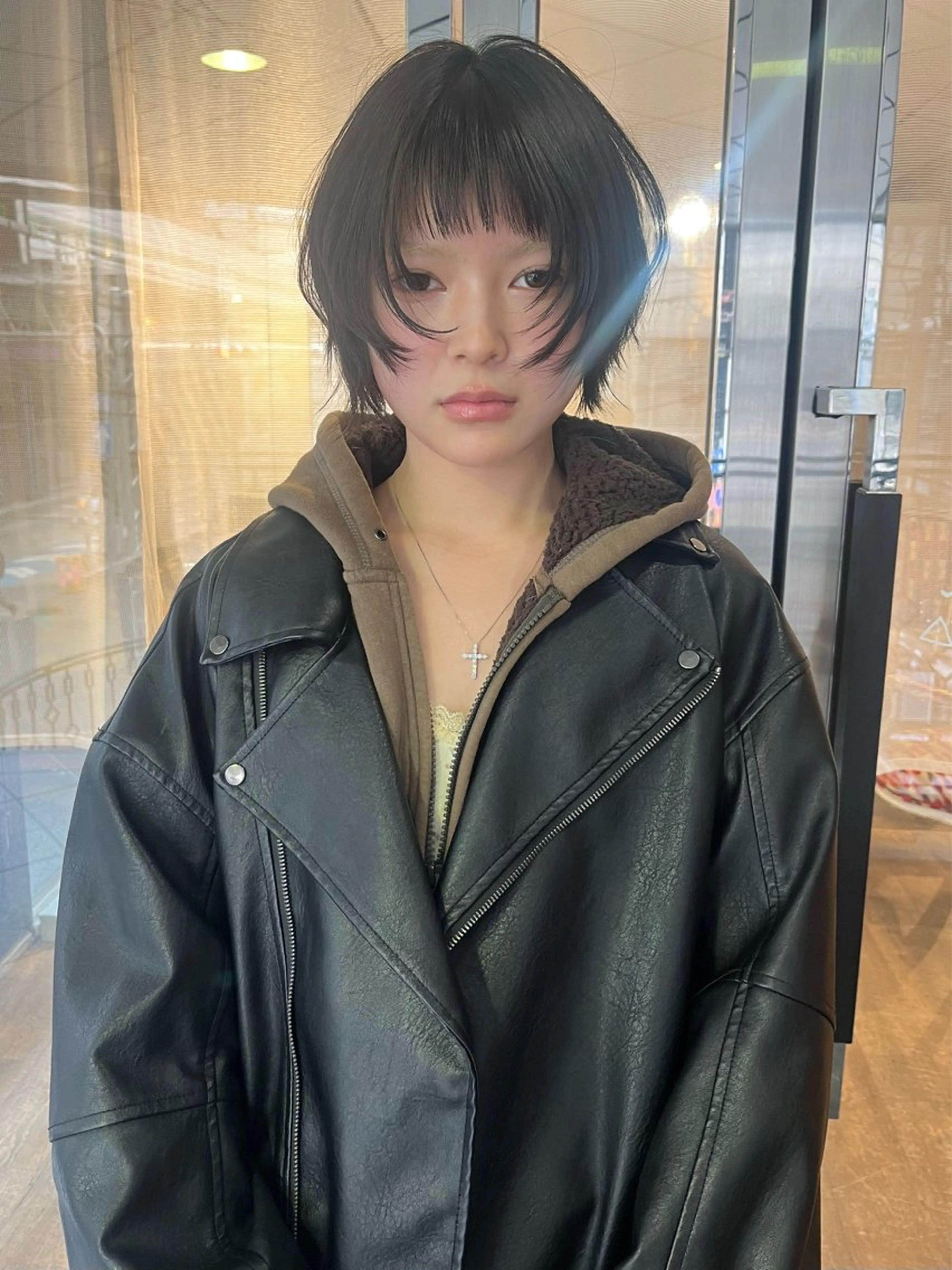 ミディアム カラー ヘアカラー lot Kanau ハイトーン／デザインのヘアスタイル