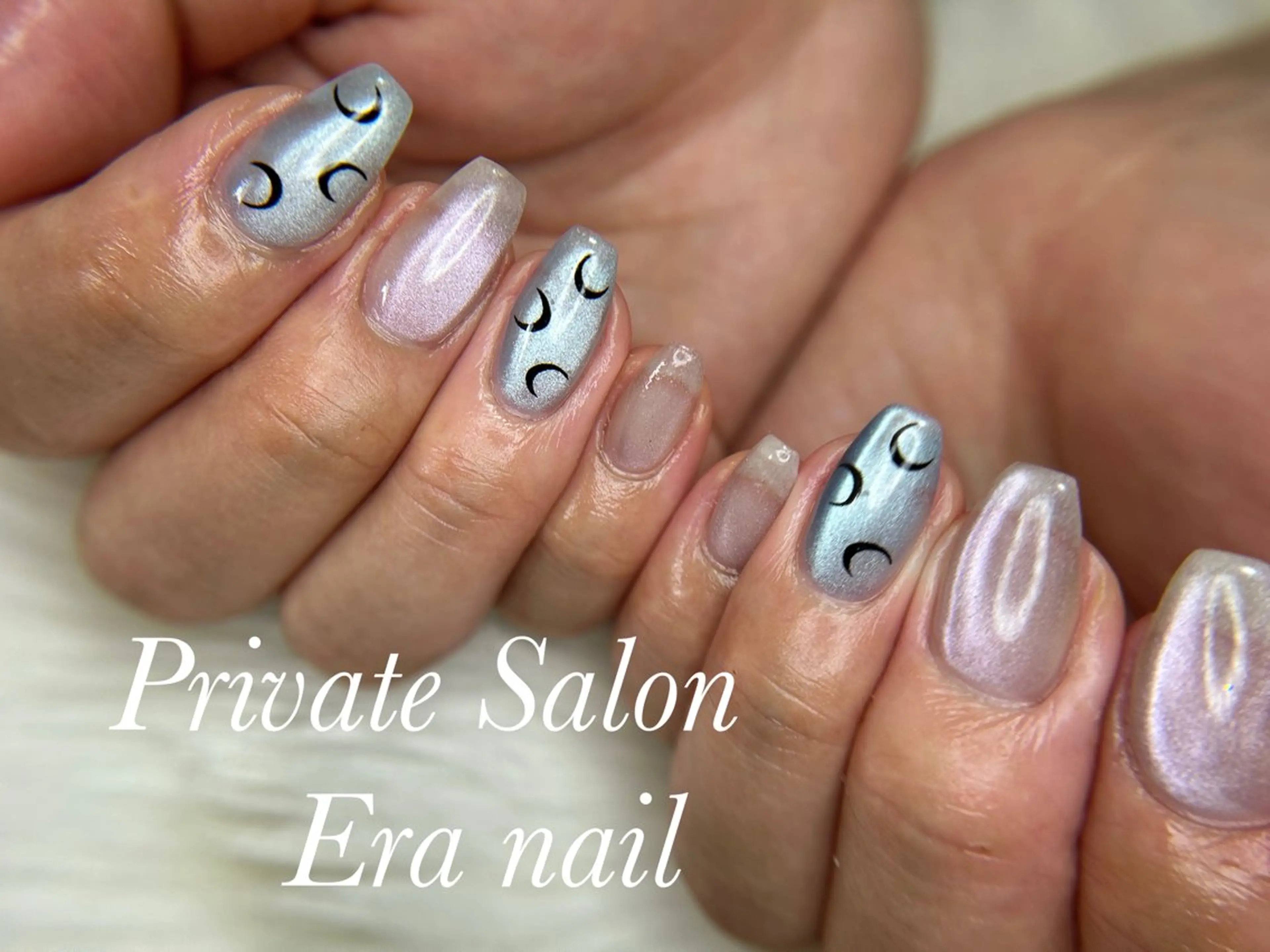 ネイル マグネットネイル ハンドネイル Era nailのネイルデザイン