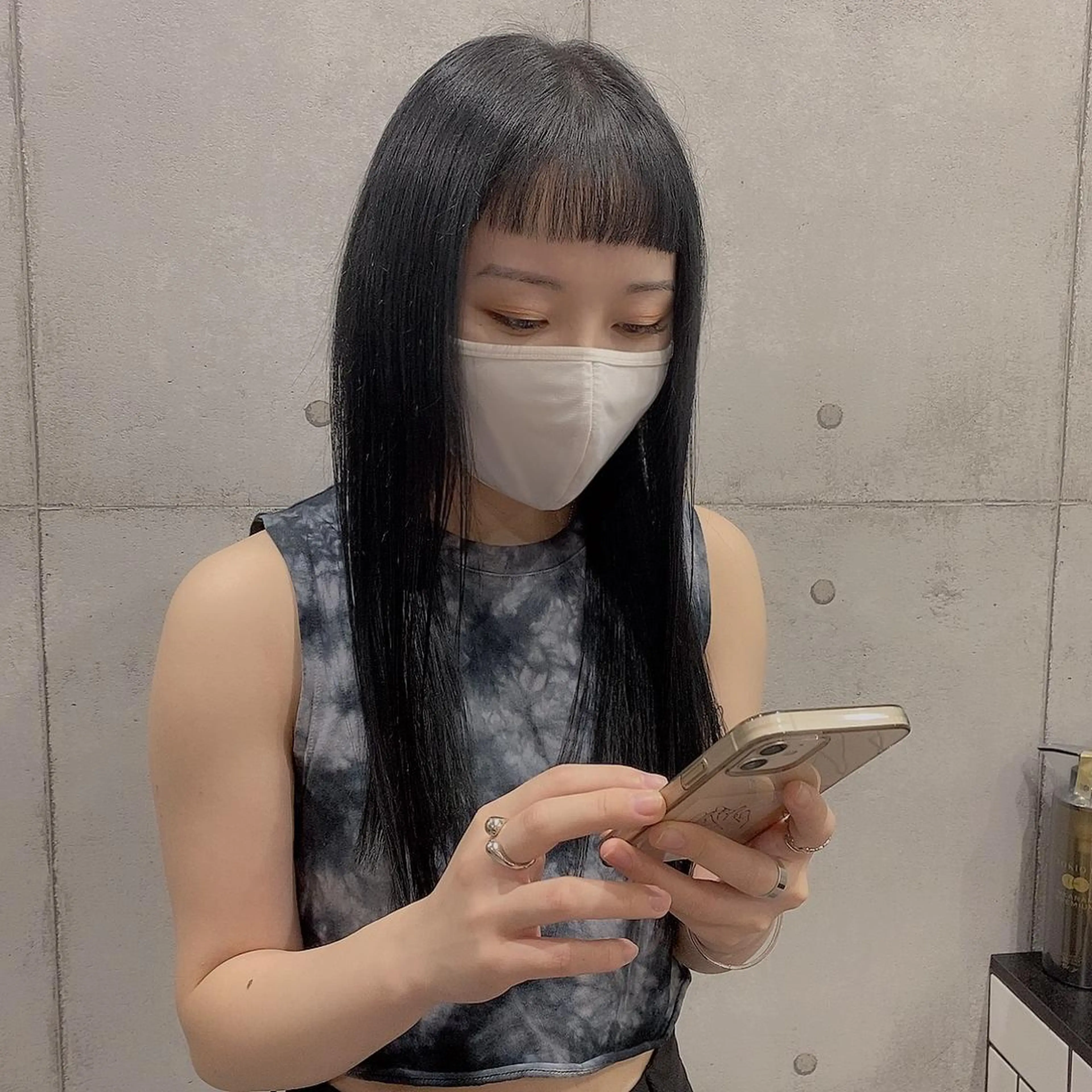 ロング カラー ヘアカラー ヘアセット newi赤羽 HINATAのヘアスタイル