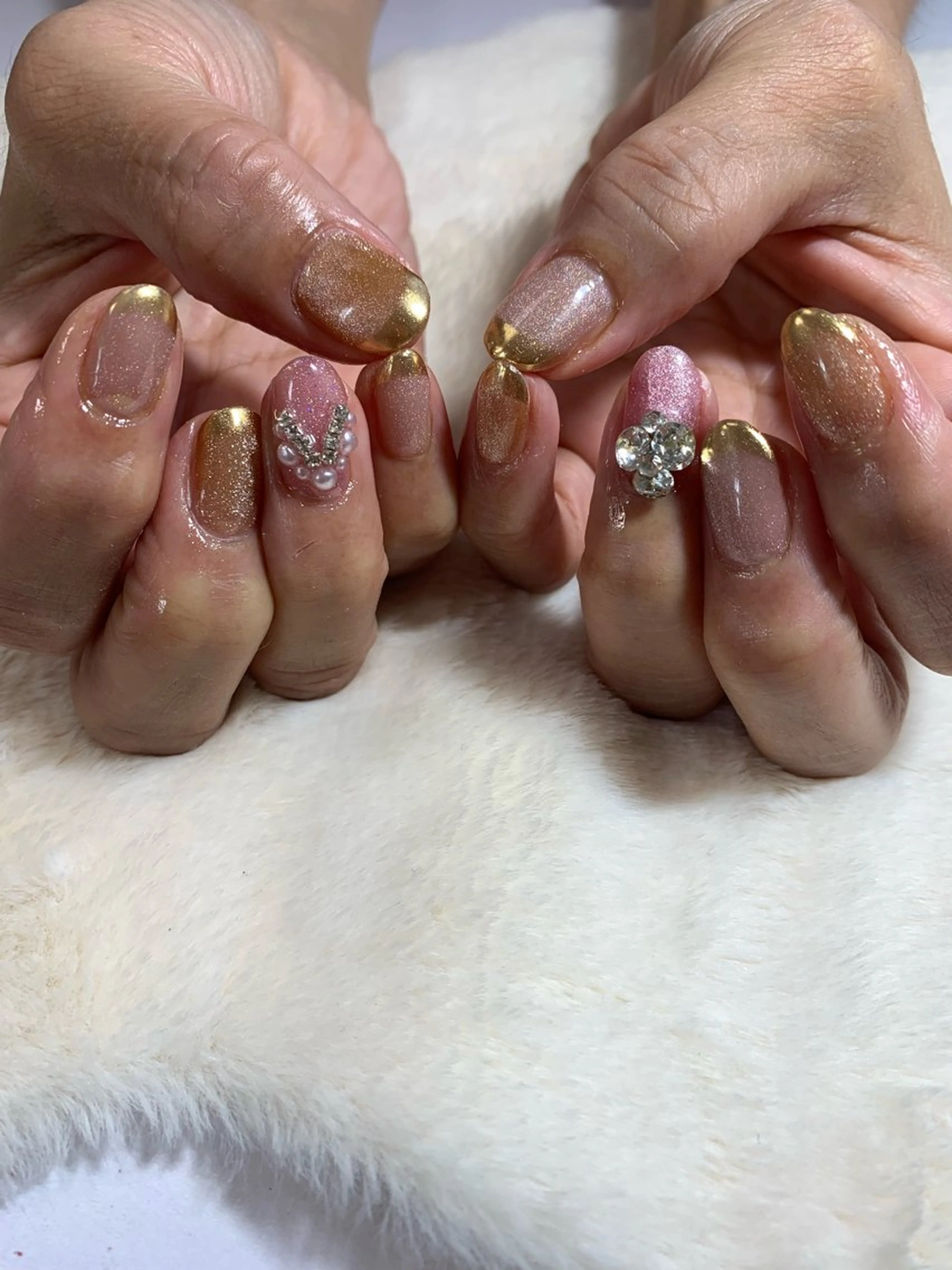 ネイル フレンチネイル マグネットネイル ミラーネイル ハンドネイル Coconail 恭子のネイルデザイン