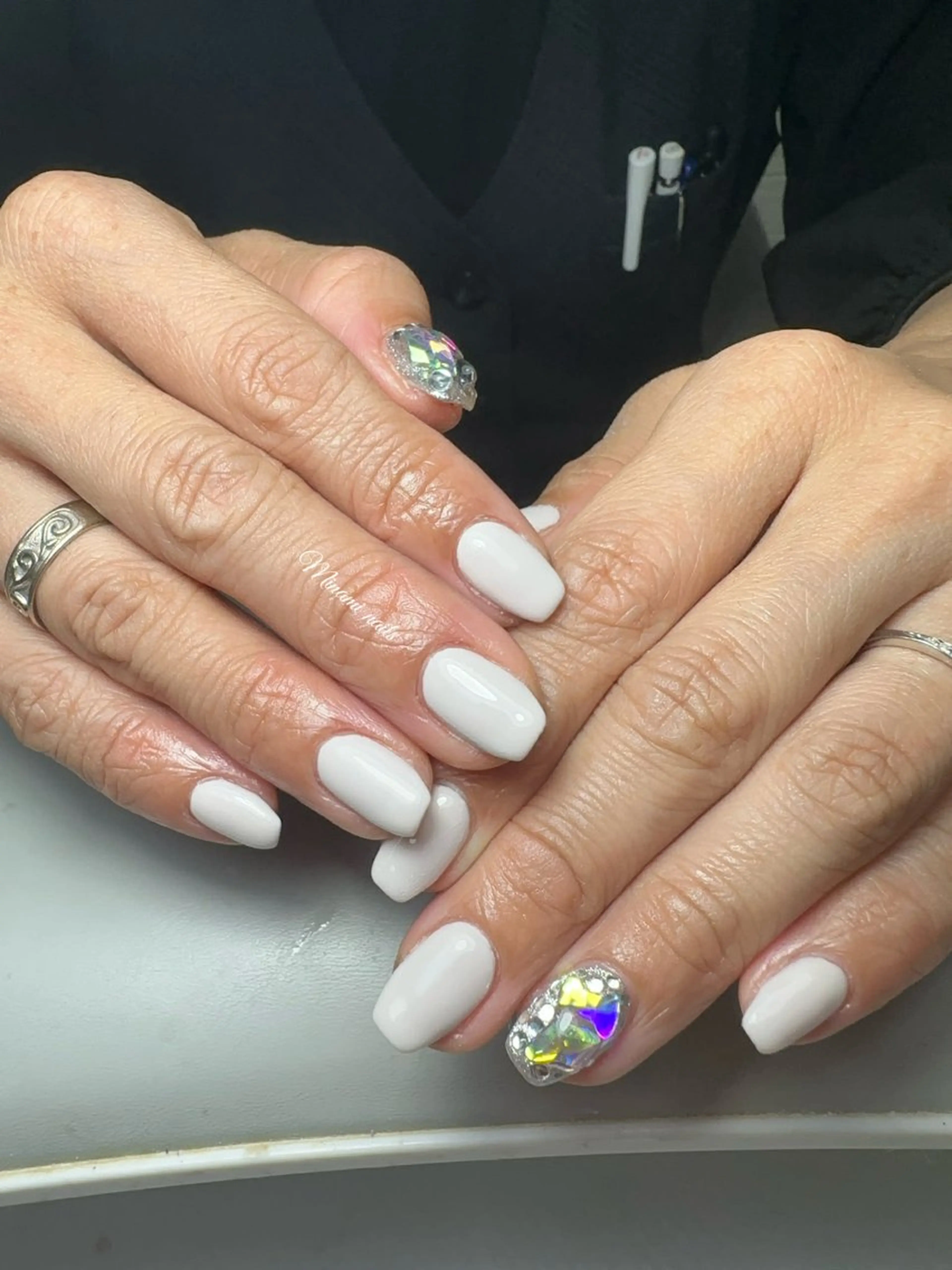 ネイル アートネイル オーロラネイル ガーリー キラキラネイル 韓国ネイル Minami Nailsのネイルデザイン