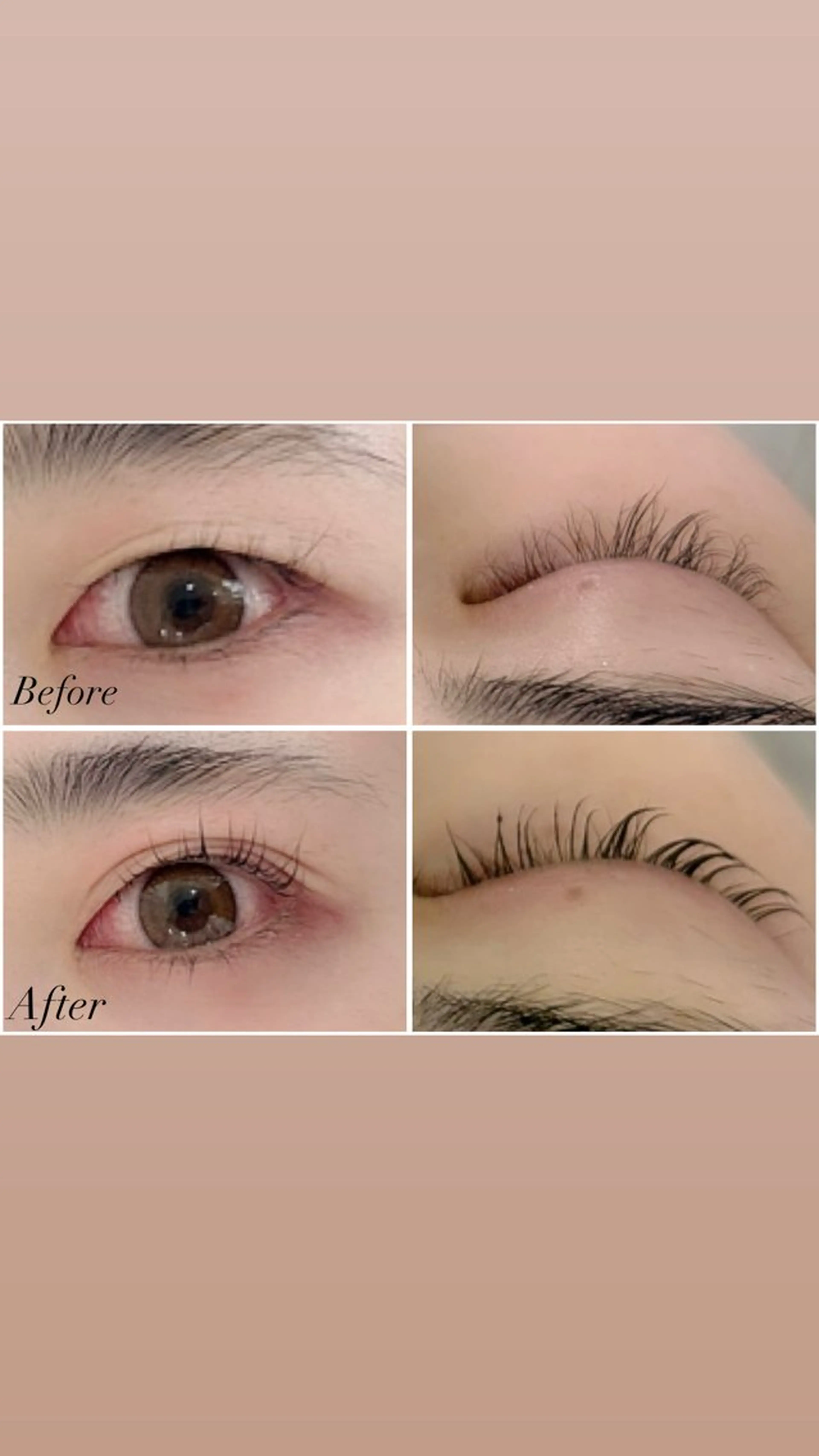 マツエク・マツパ 束感まつ毛 パリジェンヌラッシュリフト 一重×まつ毛パーマ Beautyeyel ash京都中央口店のマツエク・マツパデザイン