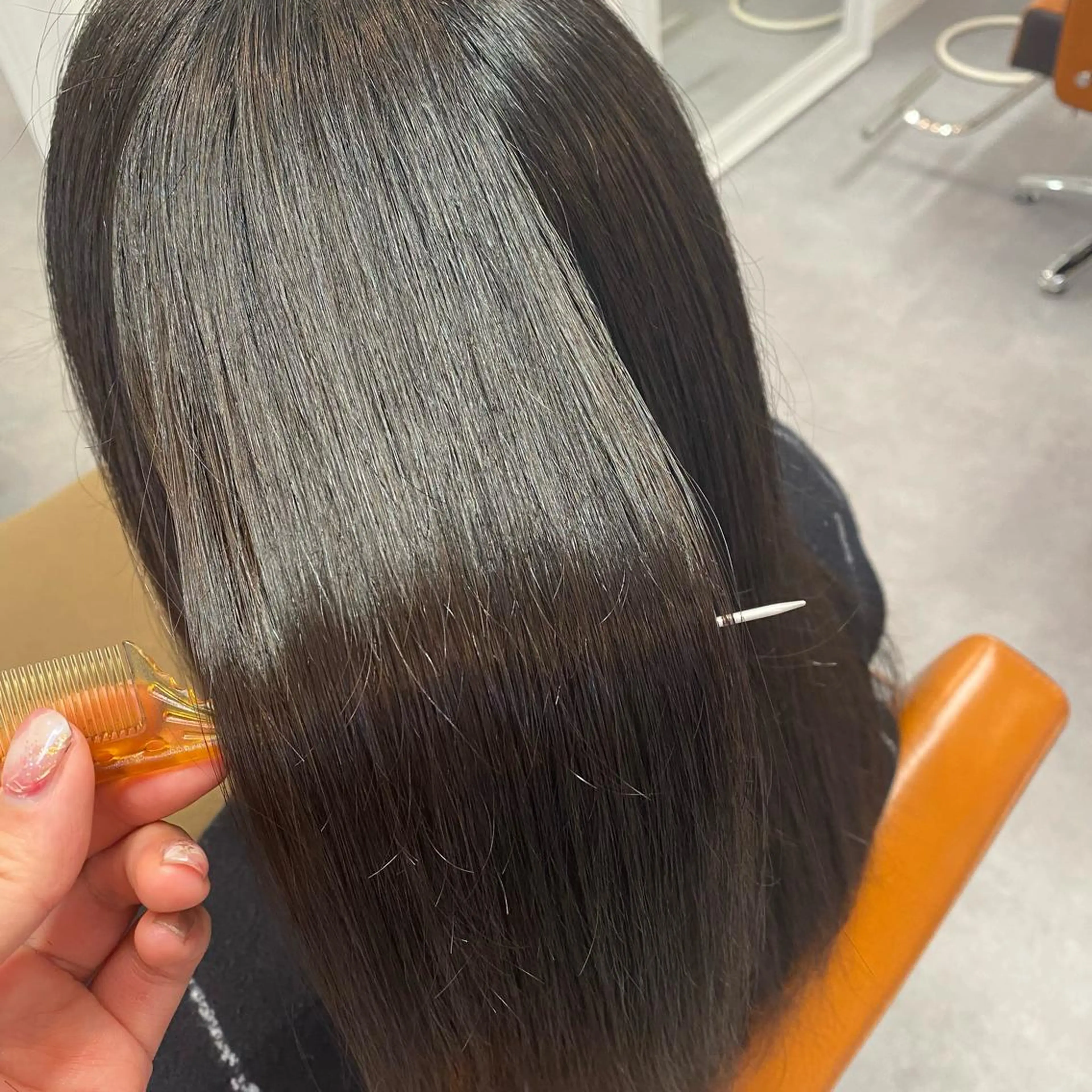 セミロング 髪質改善 トリートメント 大田 留衣のヘアスタイル