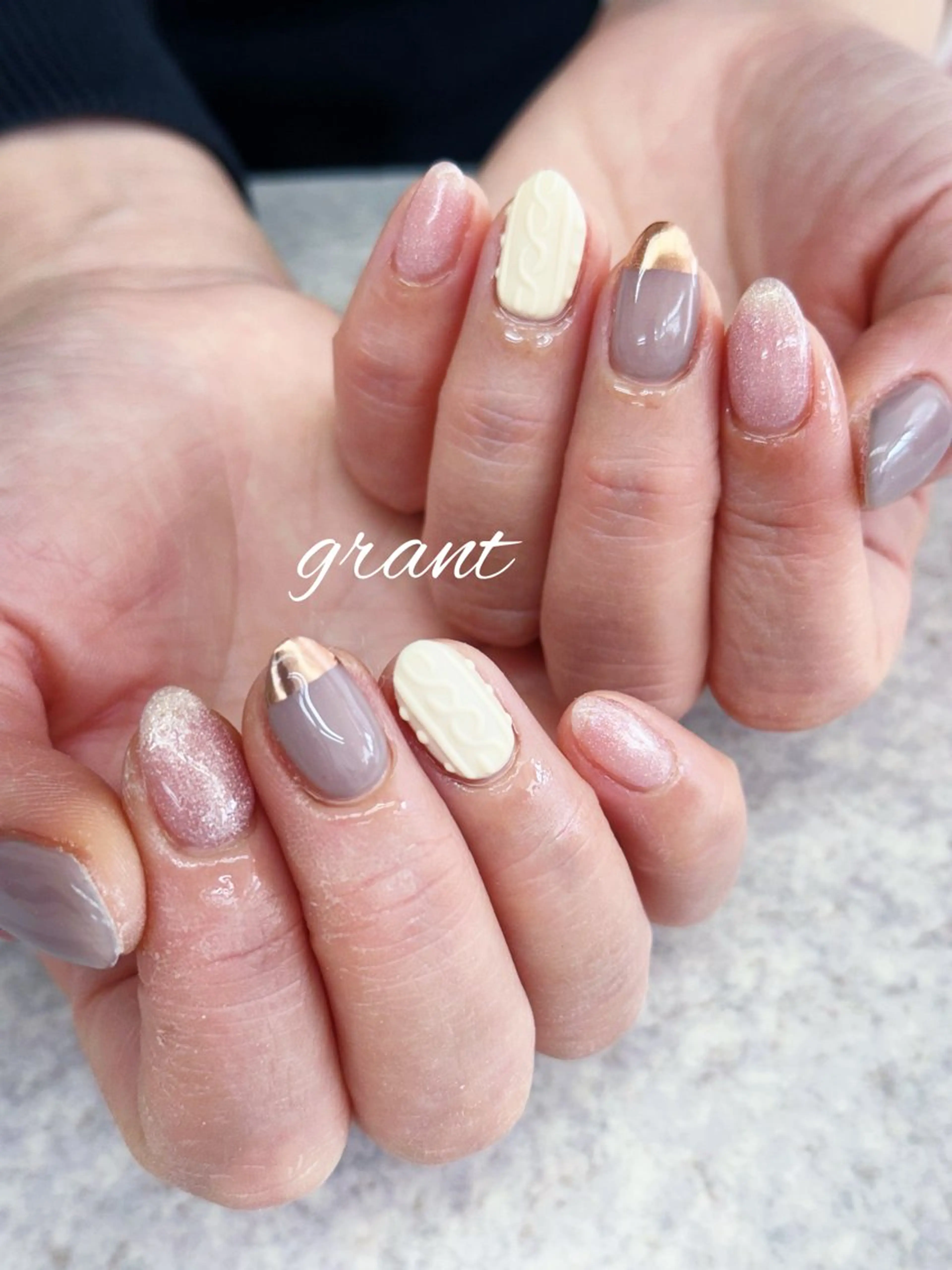 ネイル 冬ネイル nailsalon grantのネイルデザイン