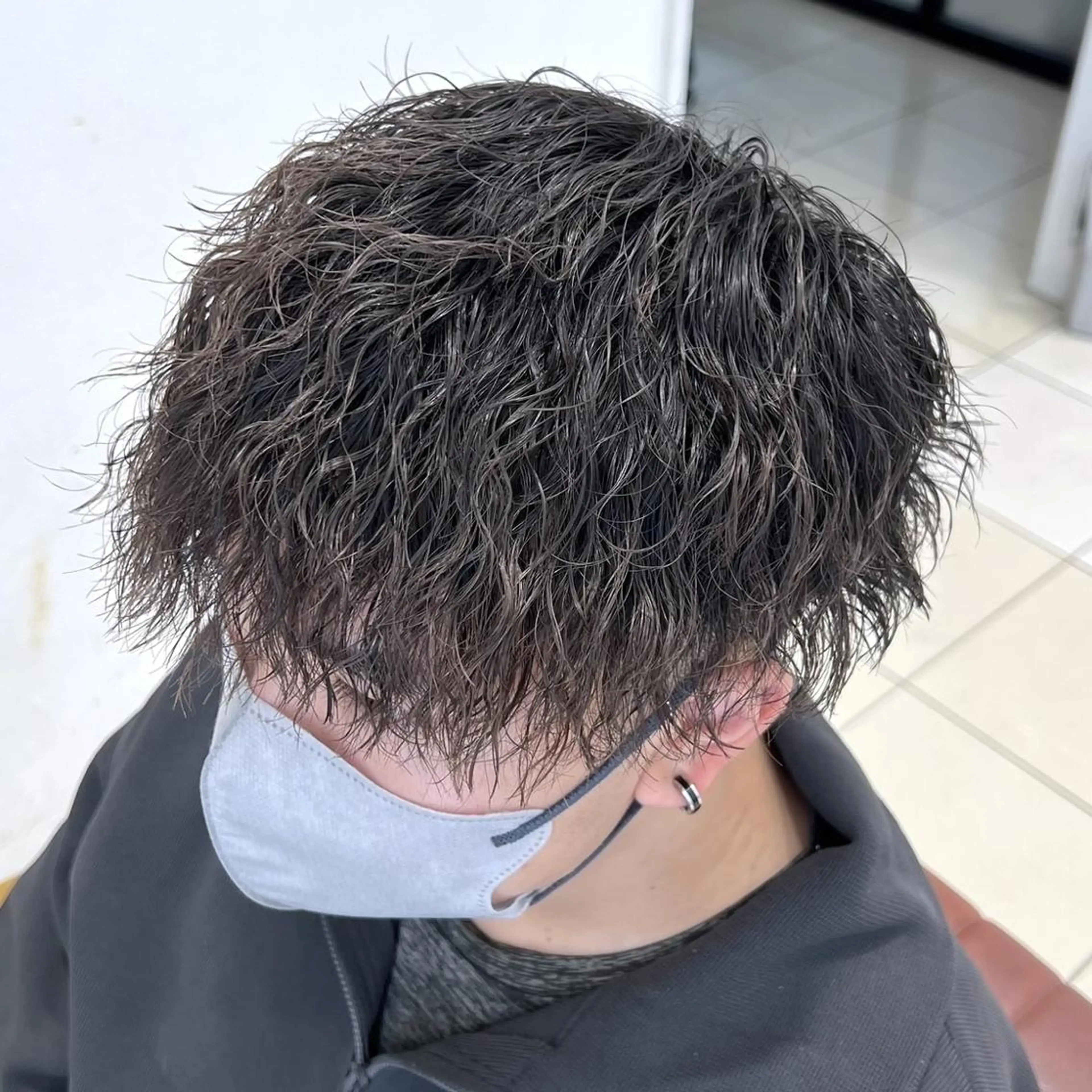 パーマ メンズ メンズパーマ ツイストスパイラルパーマ スパイラルパーマ カット パーマ メンズ特化/勝田駅/ 佐和駅/鈴木輝瑠/のヘアスタイル