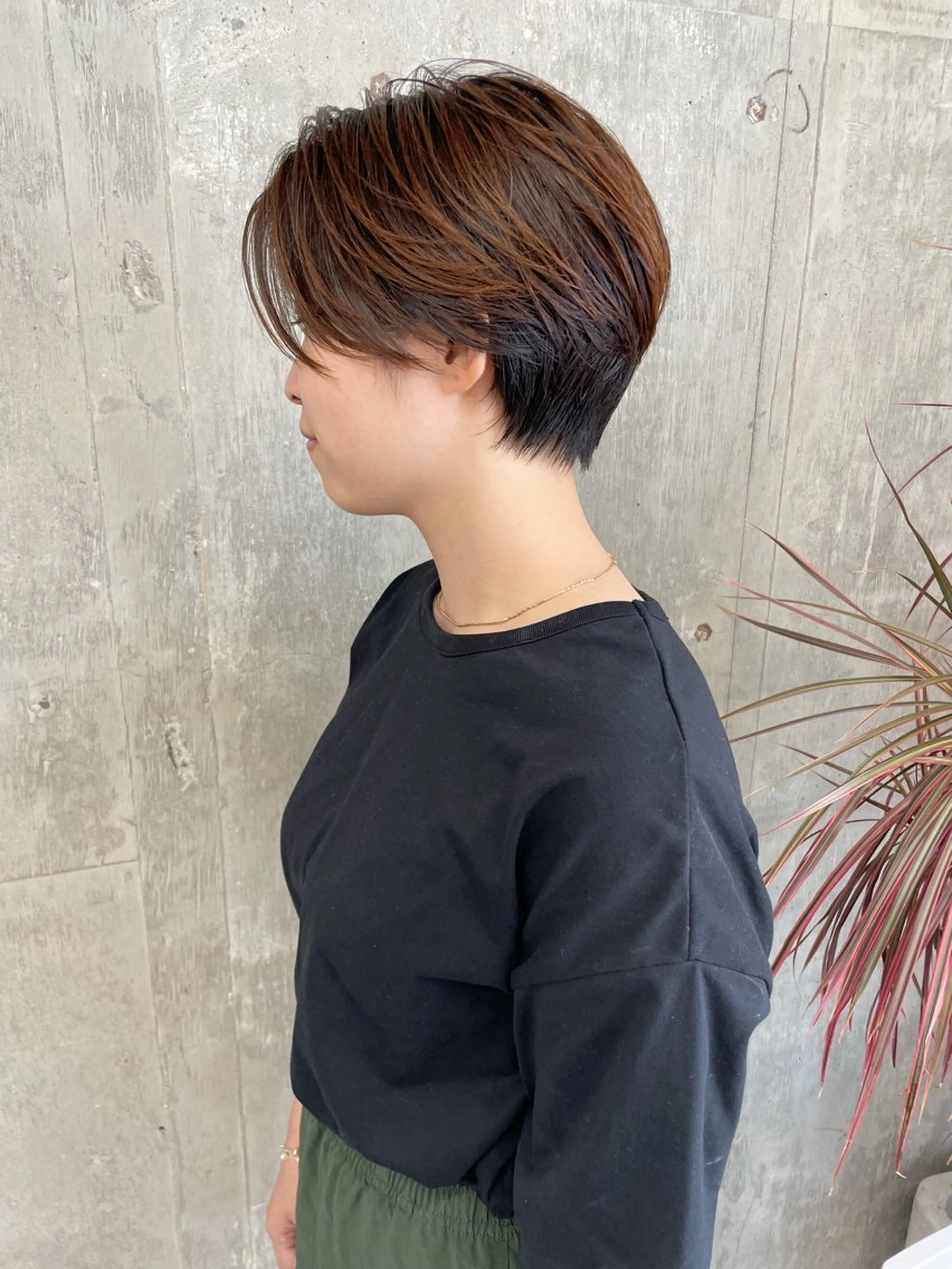 ショート カラー くびれヘア ショートヘア 江上拓郎/ショート /酸性ストレートのヘアスタイル