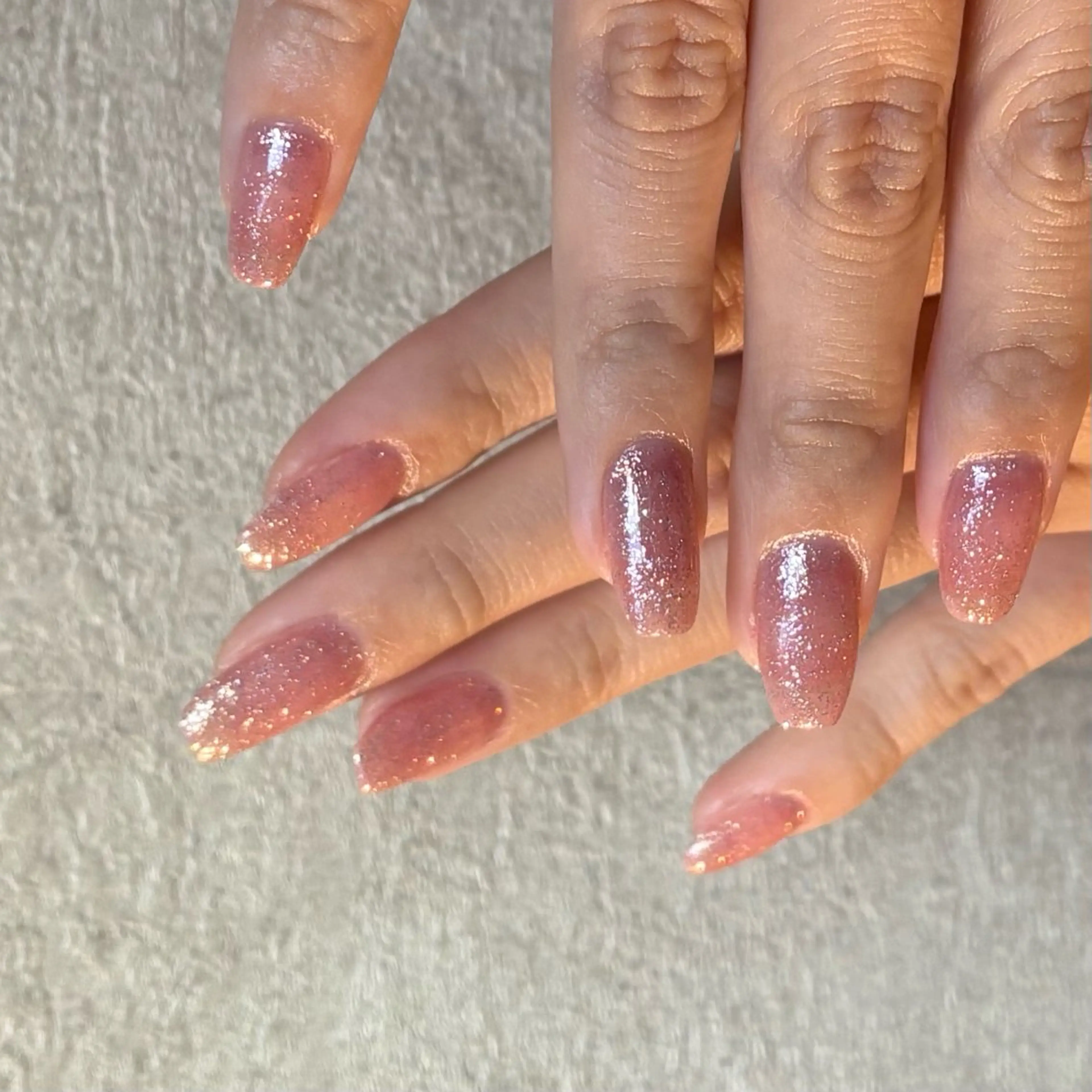 ネイル ジェルネイル マグネットネイル ワンカラーネイル パラジェル シンプルネイル Huea所属・パラジェル / マグネット/AYAのネイルデザイン