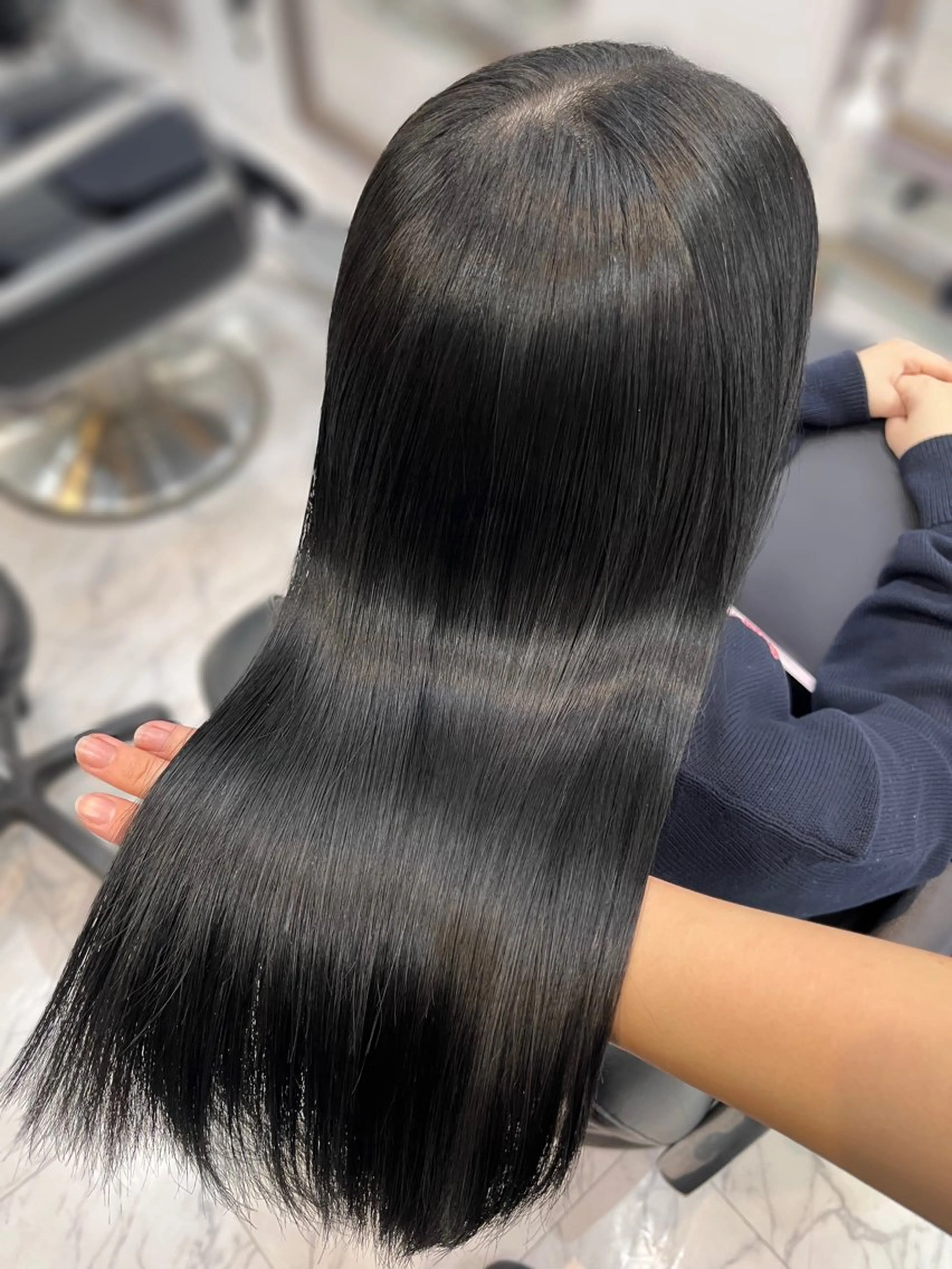 セミロング 髪質改善 縮毛矯正 トリートメント トリートメント THE  ESCALA表参道所属・Hana🌷/ 透明感/艶髪/表参道のヘアスタイル