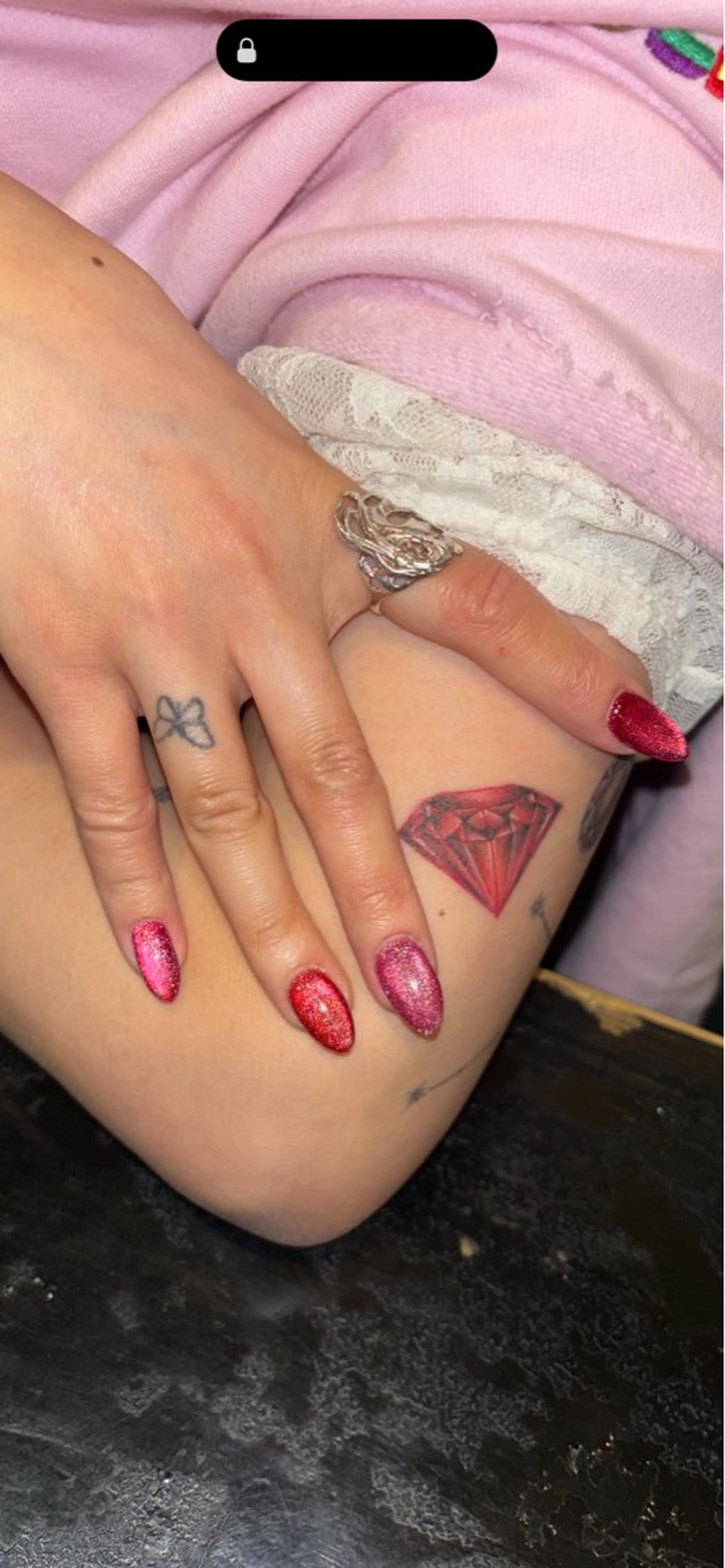 ネイル フラッシュネイル フラッシュマグ マグネットネイル ワンカラーネイル ハンドネイル ONIK Anail KARENのネイルデザイン