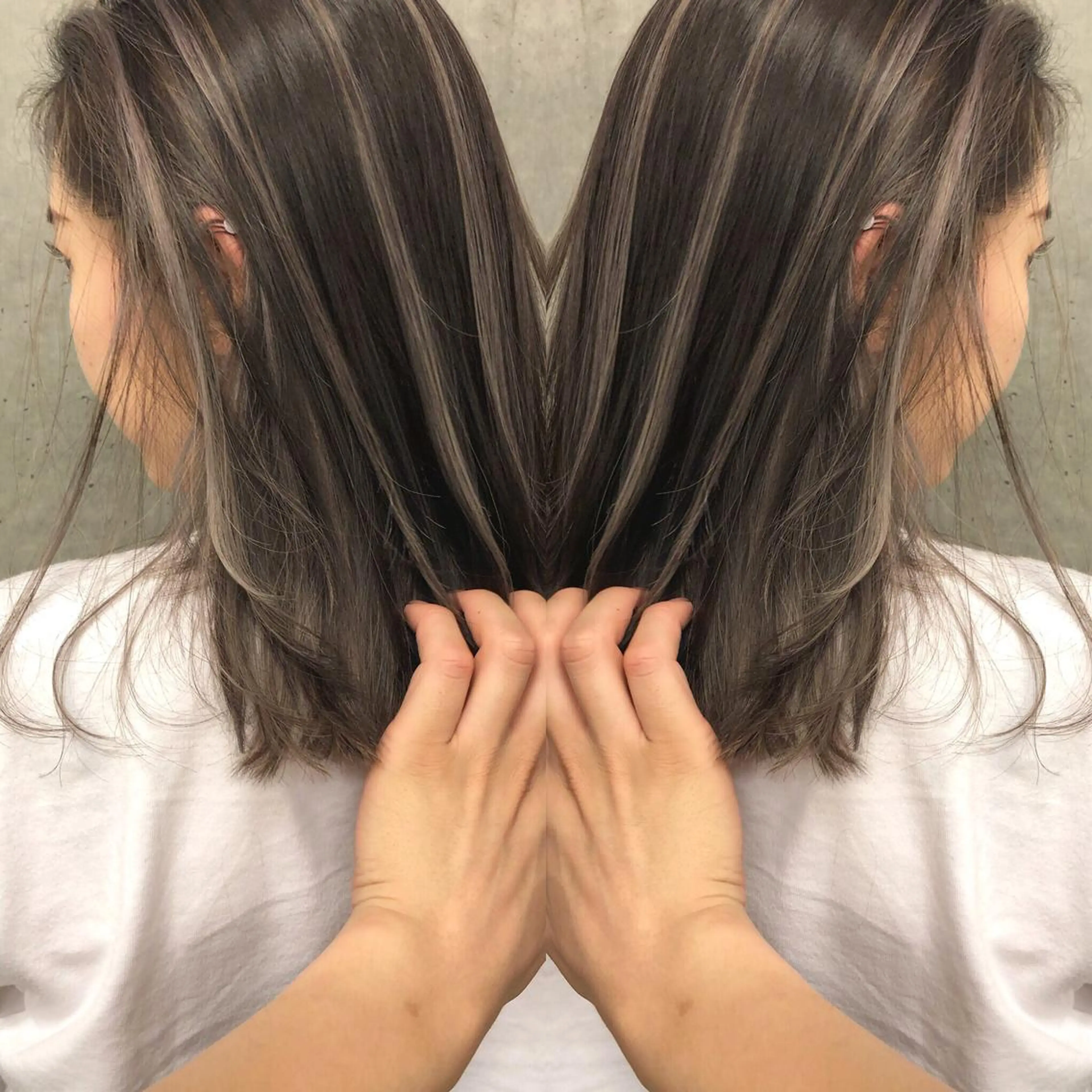 セミロング カラー “ミニモ最高評価獲得 “代表"Kohei"のヘアスタイル