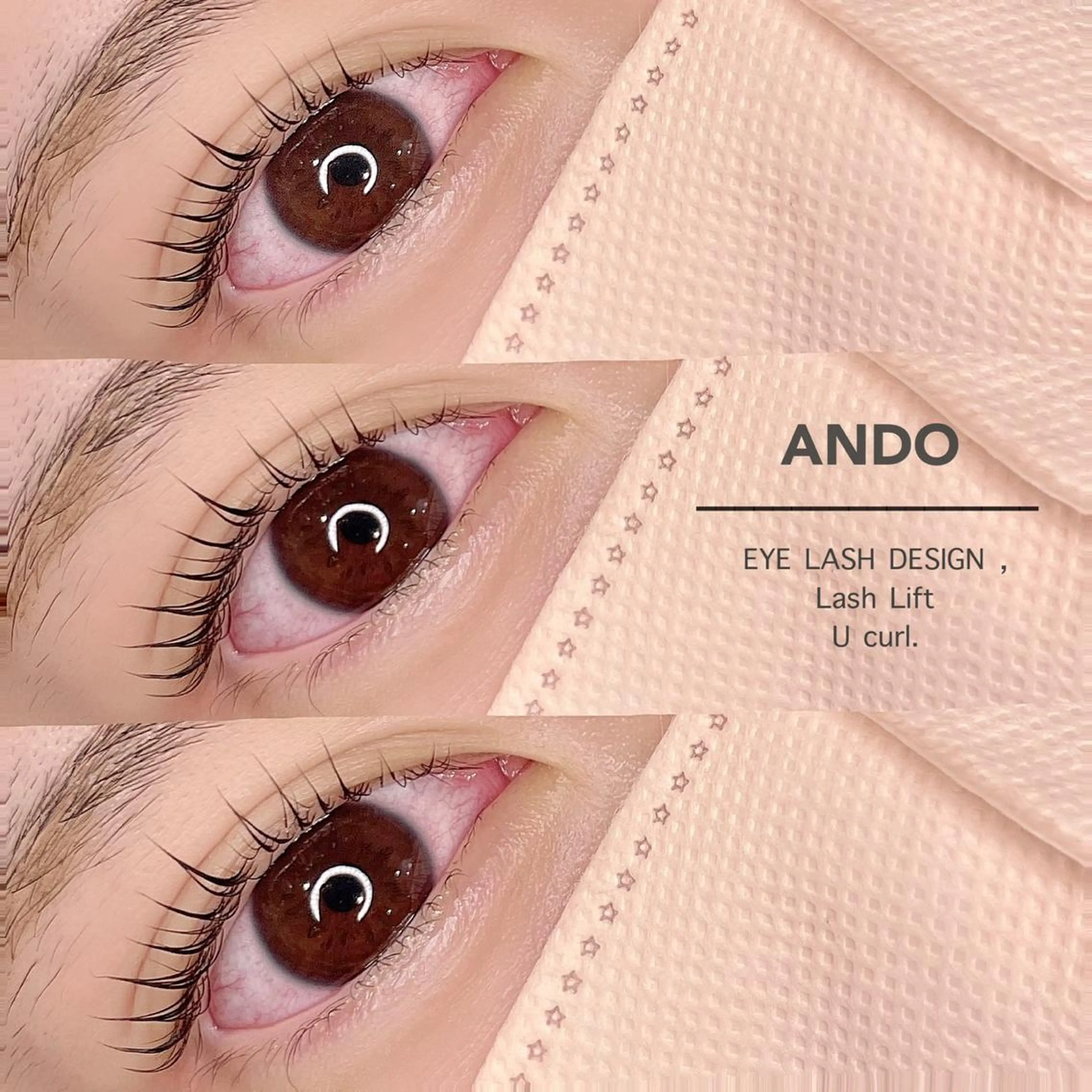 マツエク・マツパ マツパ ANDO HIKARIのマツエク・マツパデザイン