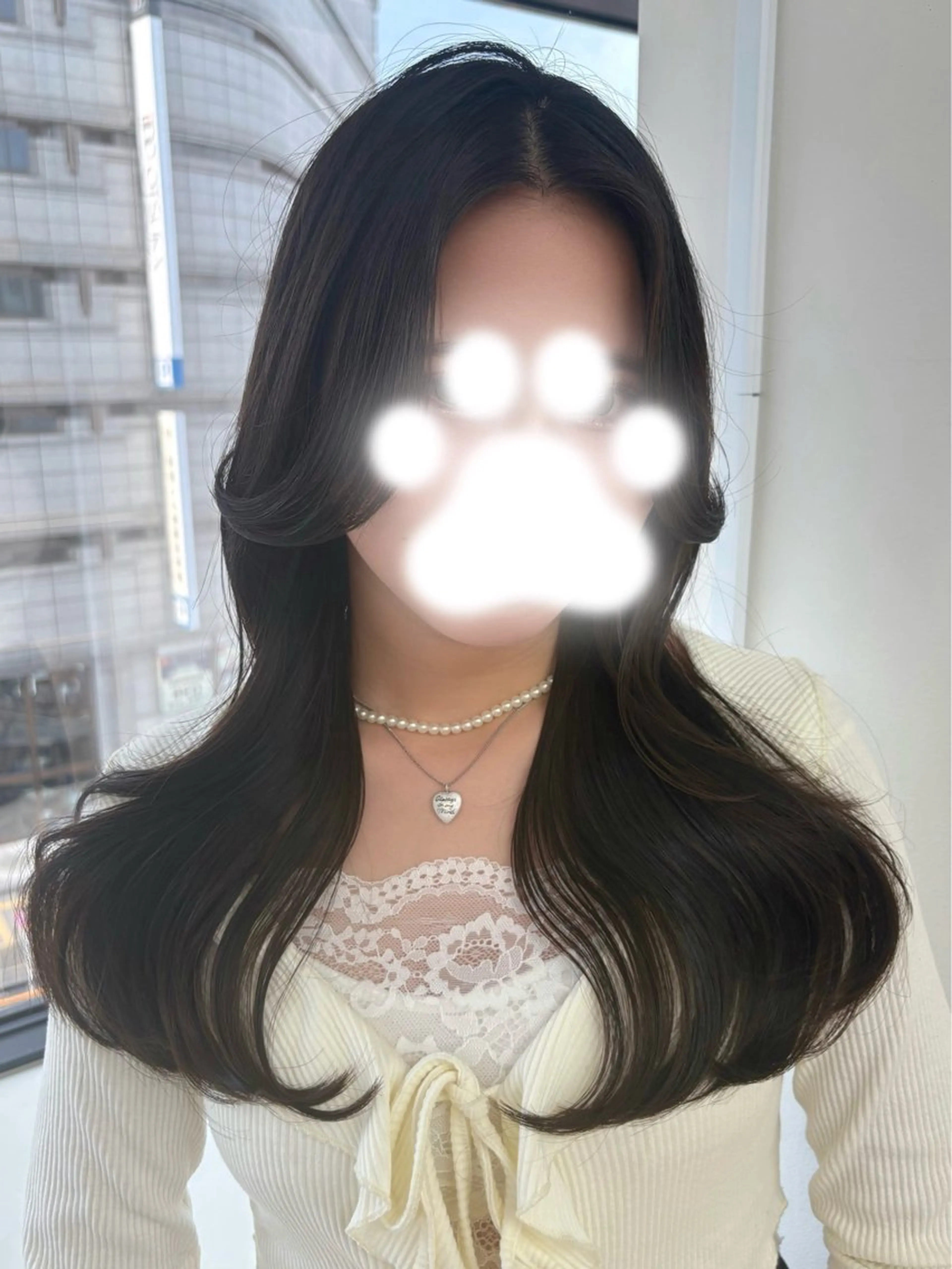 ロング カットモデル/渋谷 ソナのヘアスタイル