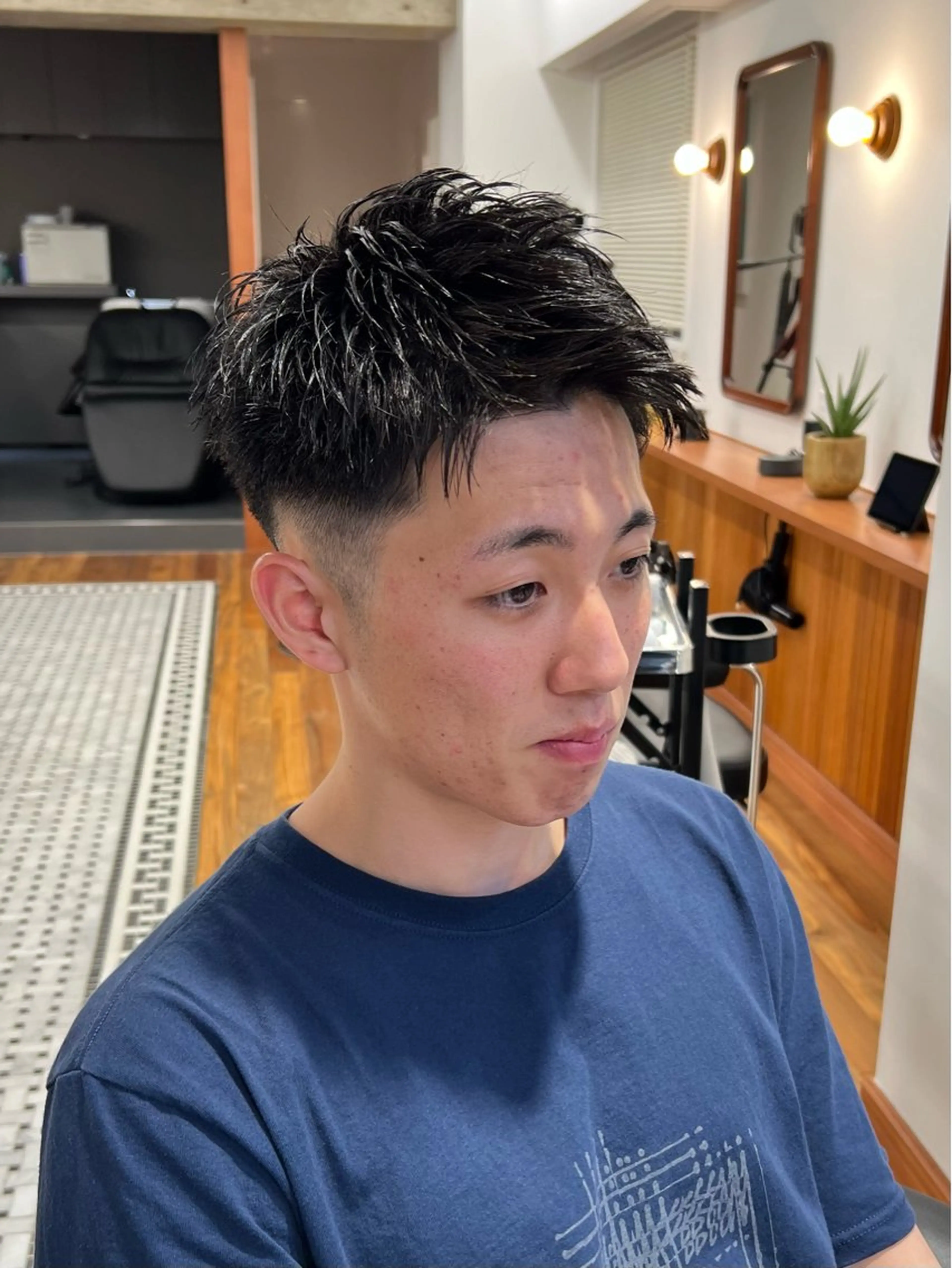 ショート メンズ カット メンズカット✂️ スキンフェード伊藤陸のヘアスタイル