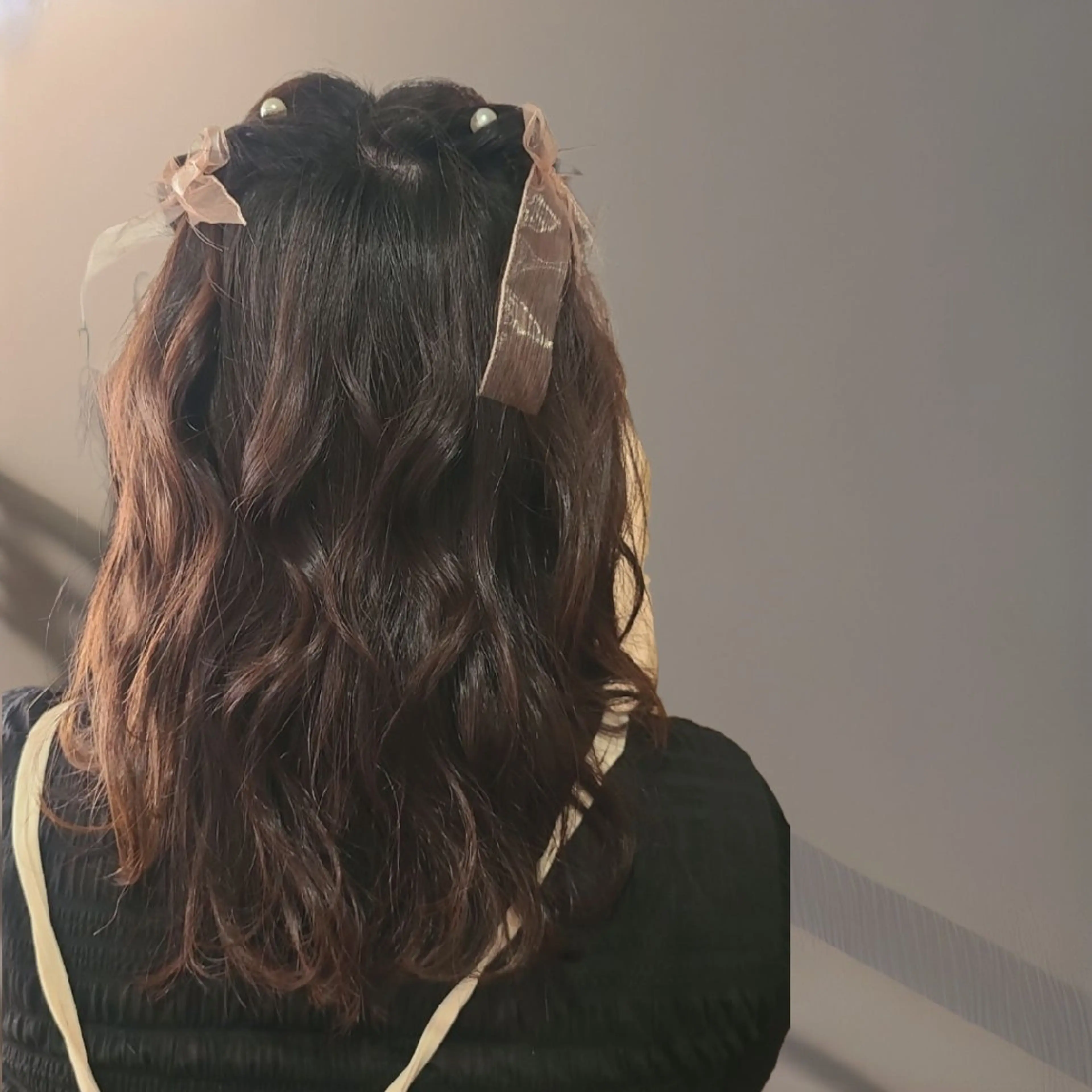 ヘアアレンジ セミロング 村田香奈 ｜ere／博多🌿のヘアスタイル