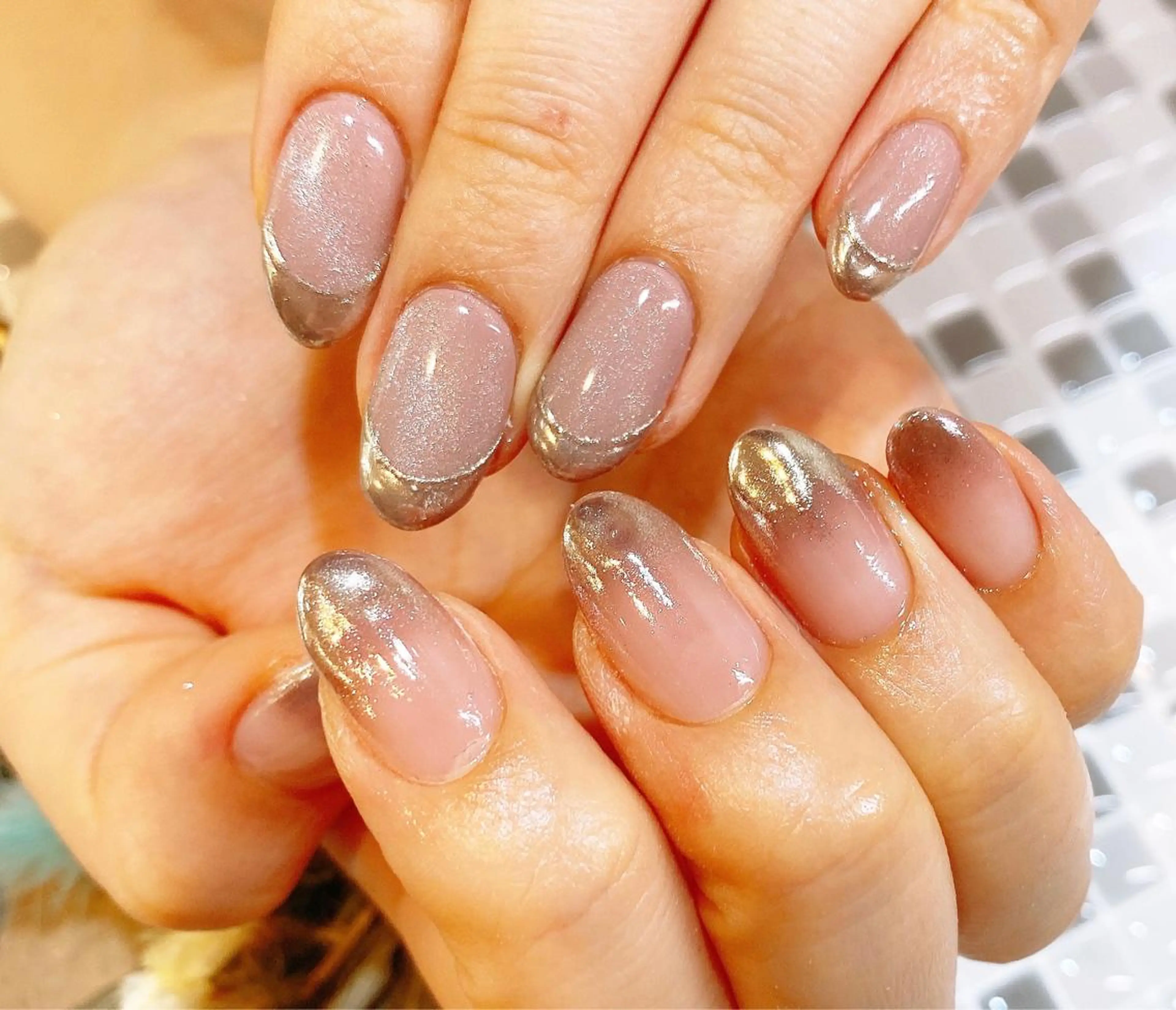 ネイル マグネットネイル ミラーネイル nailist yuiのネイルデザイン