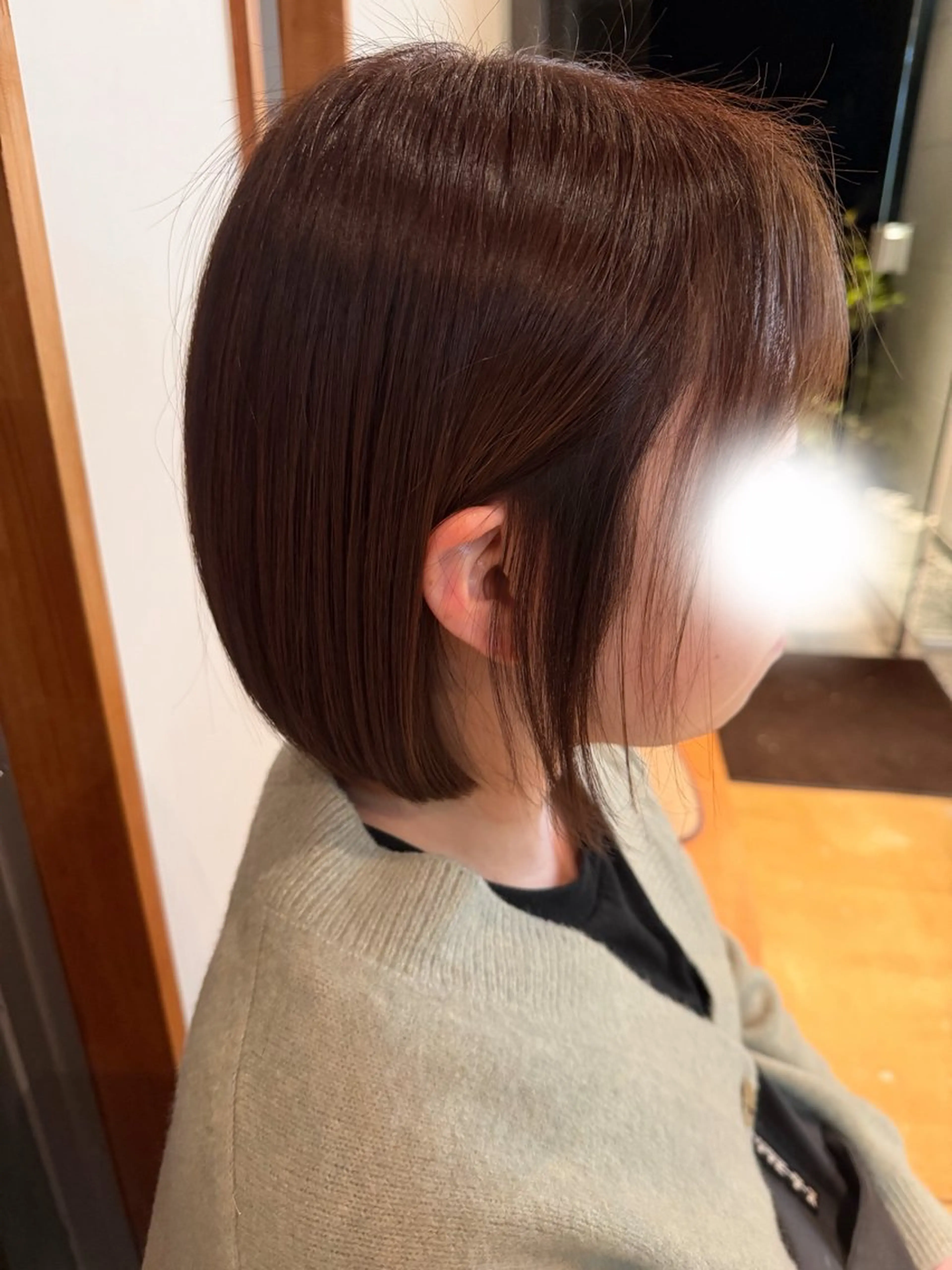 ショート 前下がりボブ ボブ 西川 礼菜のヘアスタイル