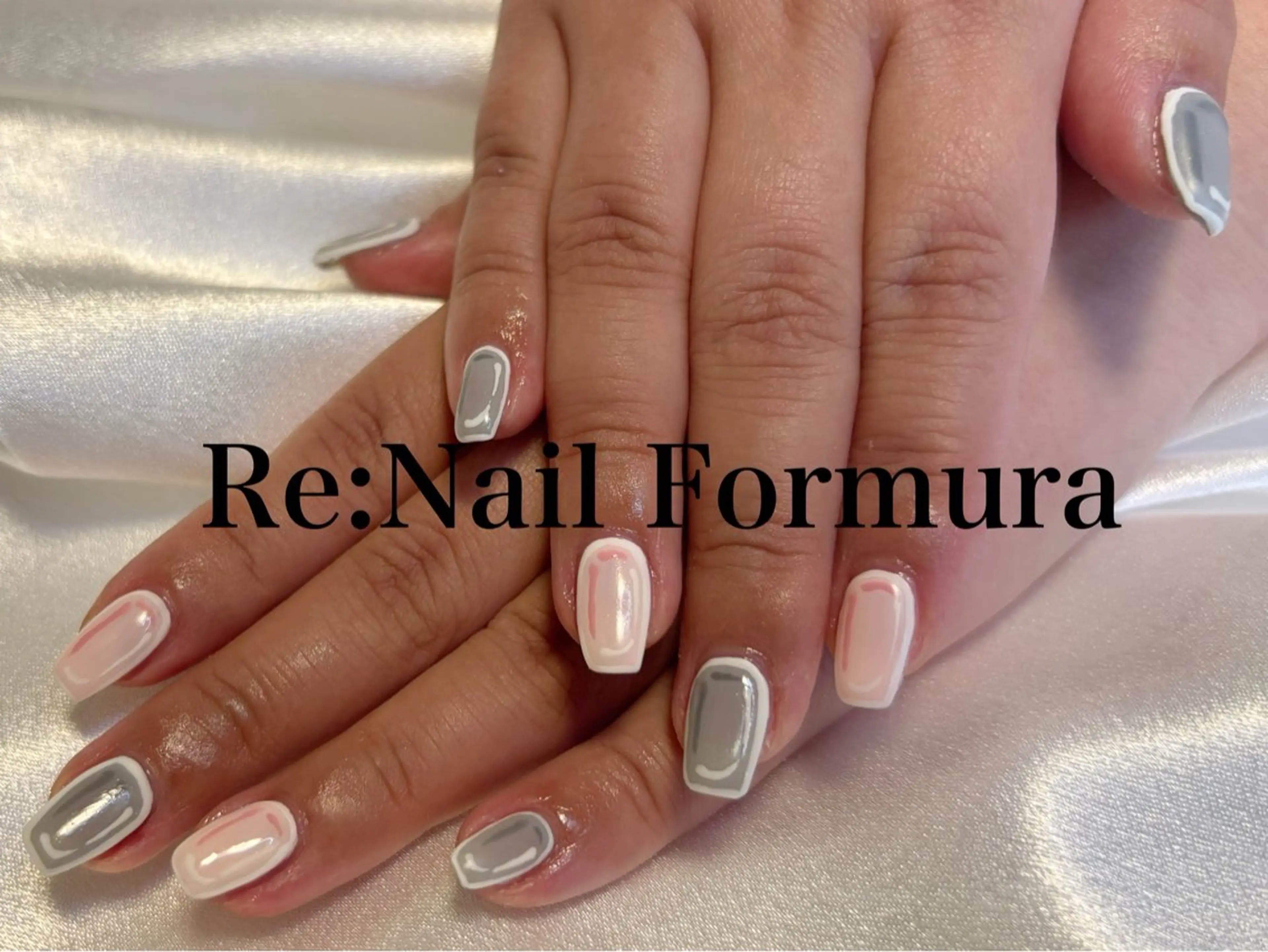ミディアム ハンドネイル Re:Nail Formula所属・kido chieのネイルデザイン