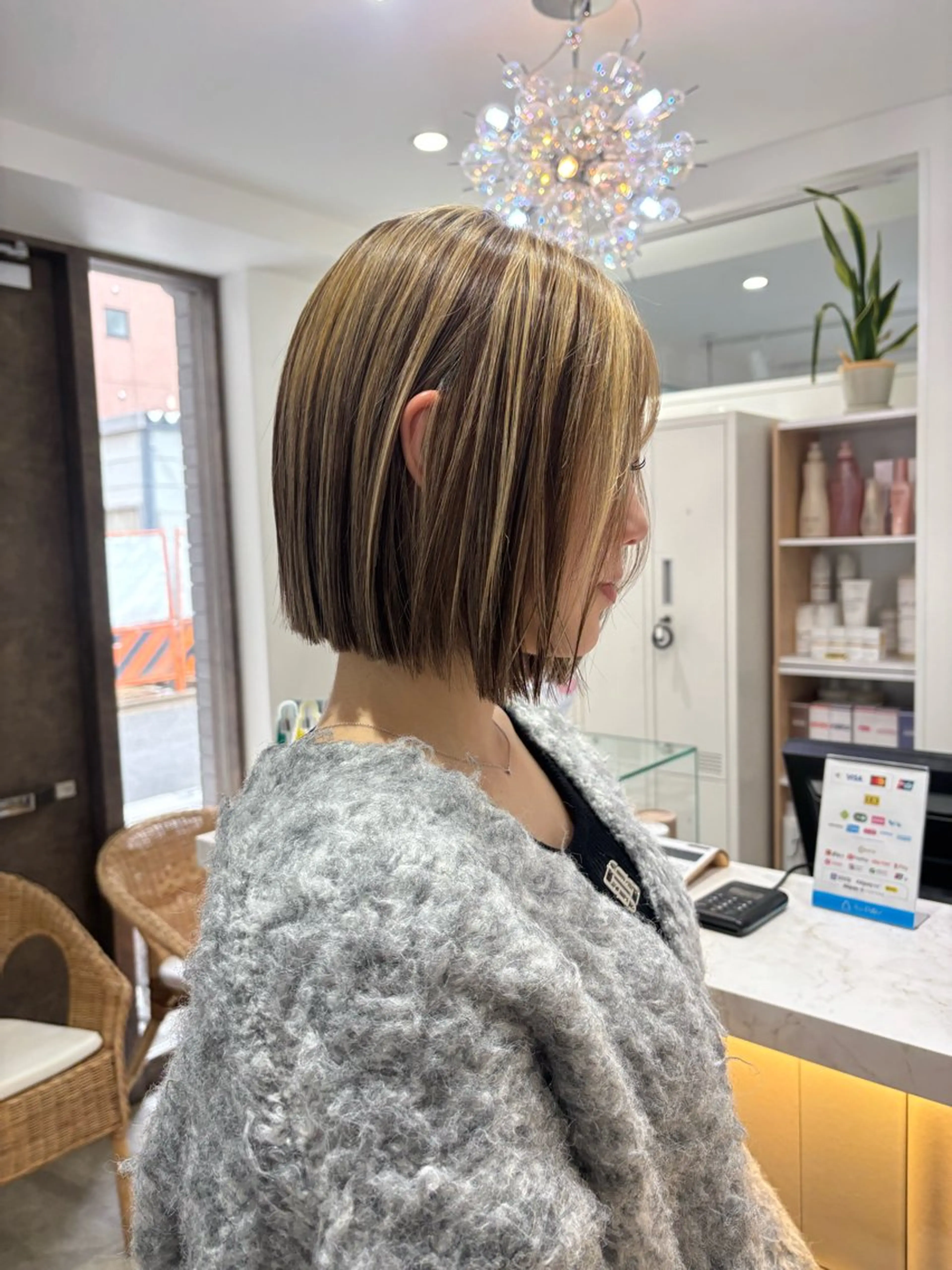 カラー カット ヘアカラー トリートメント ボブ/ハイライト🦓 /harukaのヘアスタイル