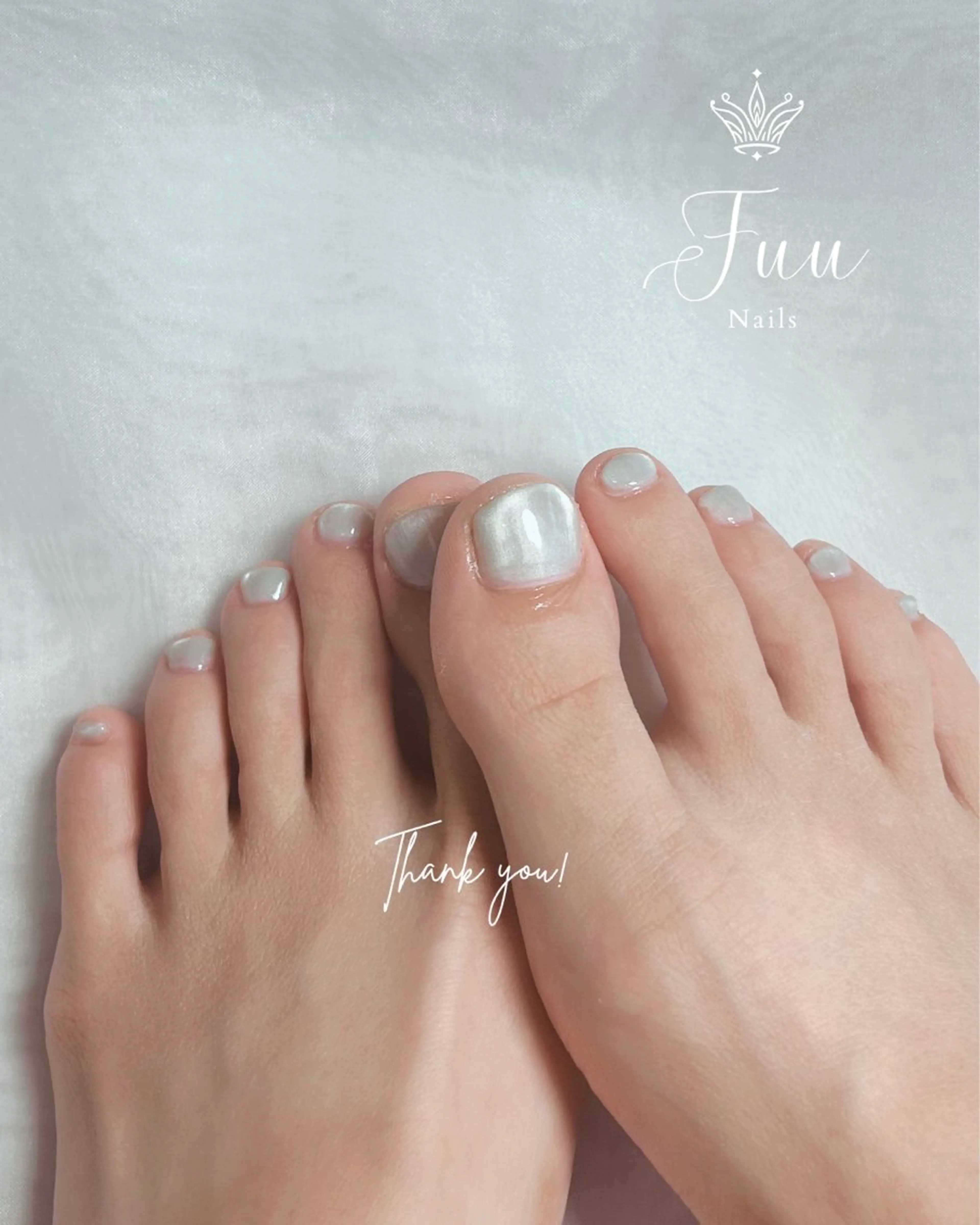 ネイル フットネイル マグネットネイル パステルネイル シンプルネイル 夏ネイル 犬のいるネイルサロン Fuu nailsのネイルデザイン