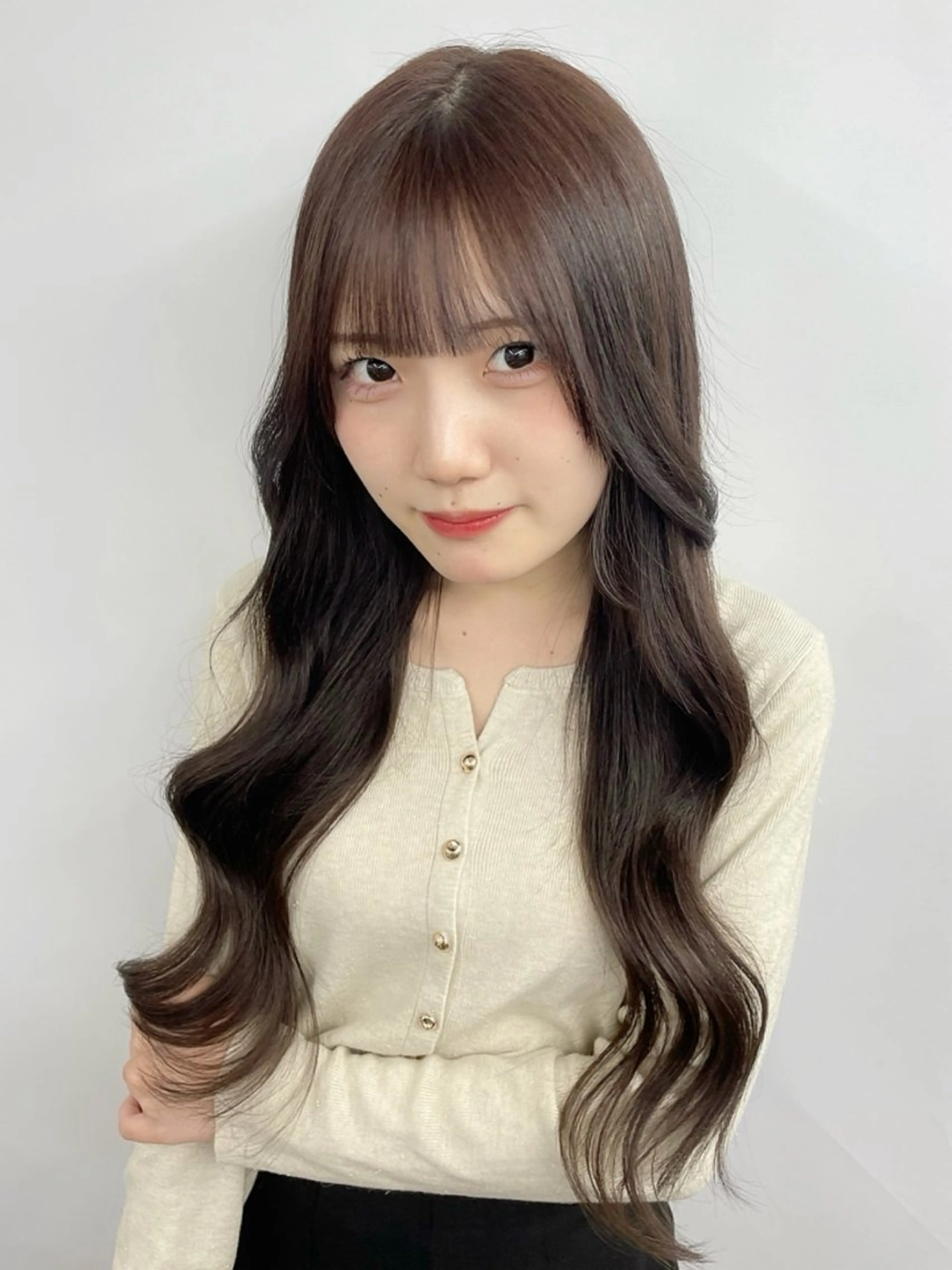 ロング カラー エクステ エクステ 𝙃𝘼𝙍𝙐🎀 韓国×エクステのヘアスタイル