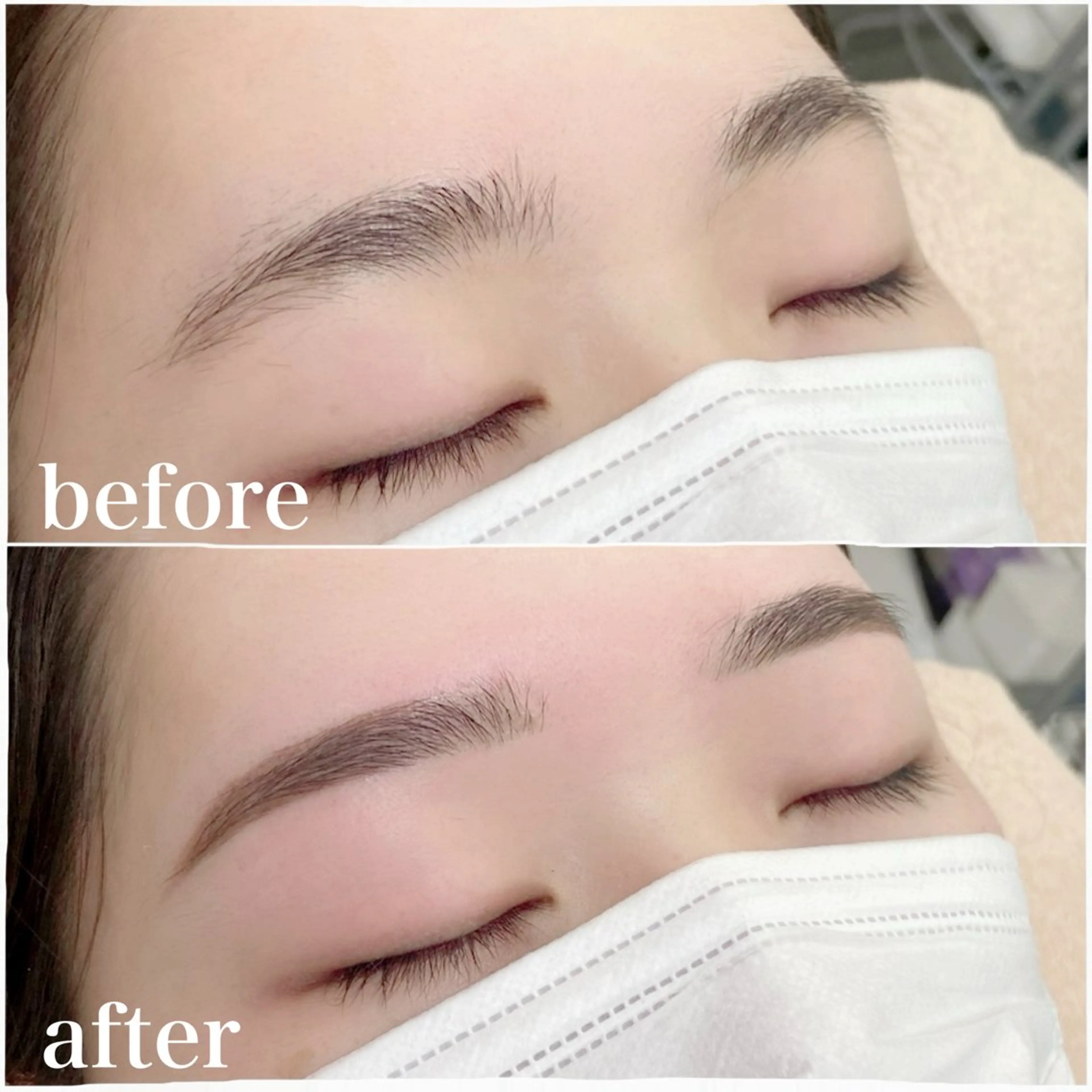 アイブロウ ワックス脱毛 Bello🫧 藤本のマツエク・マツパデザイン