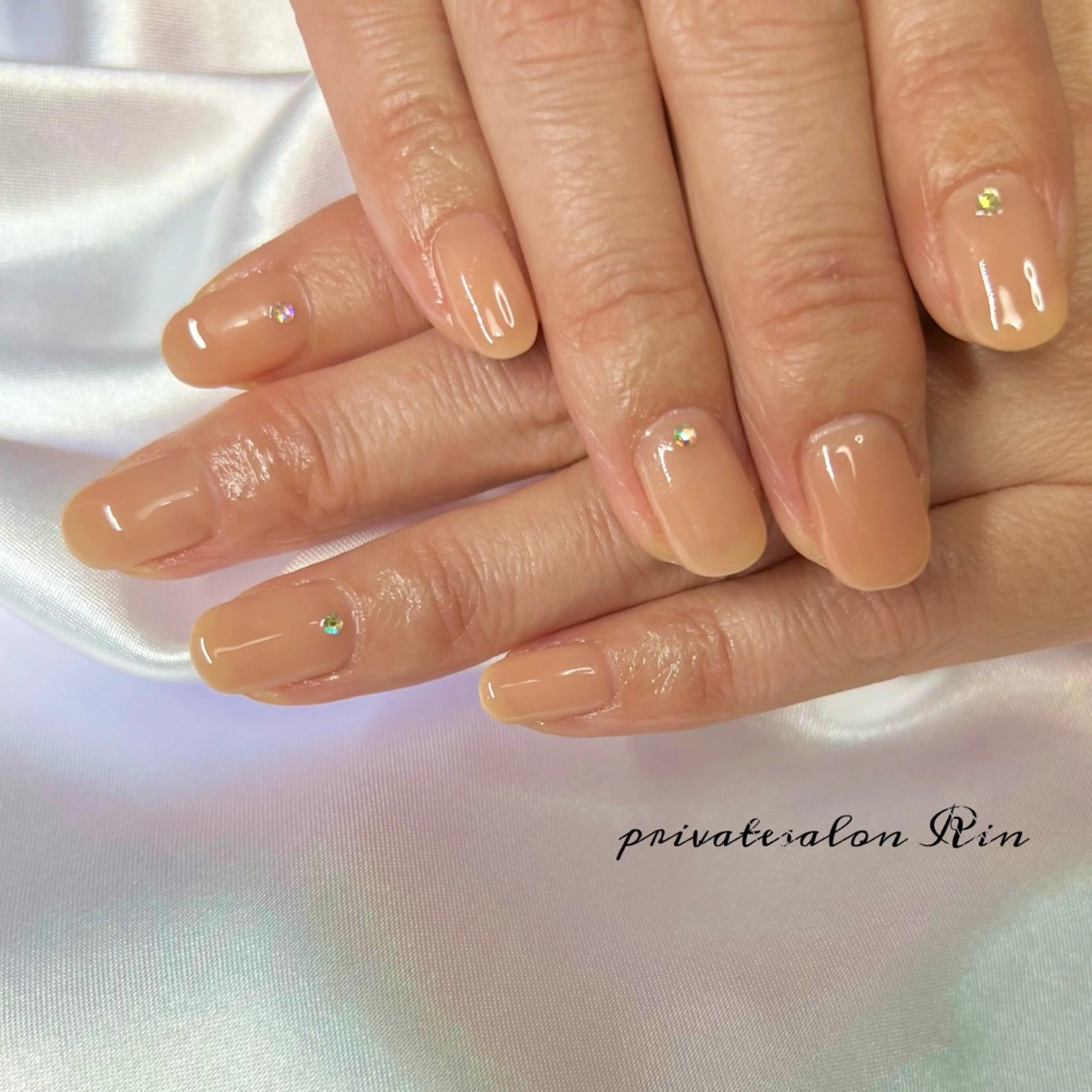 ネイル シンプルネイル ハンドネイル private salon Rinのネイルデザイン