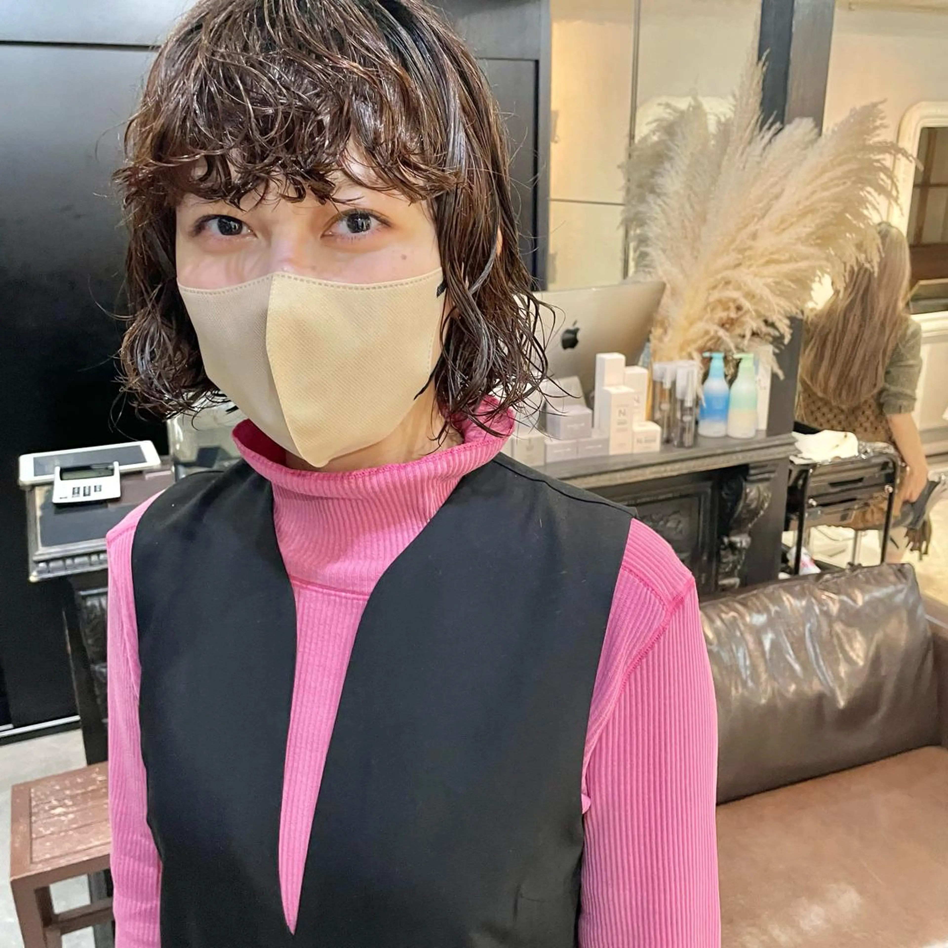 ショート パーマ ボブ カット パーマ トリートメント kvell by urban.所属・ショート・ボブ ・ウルフ✂︎IMAIのヘアスタイル