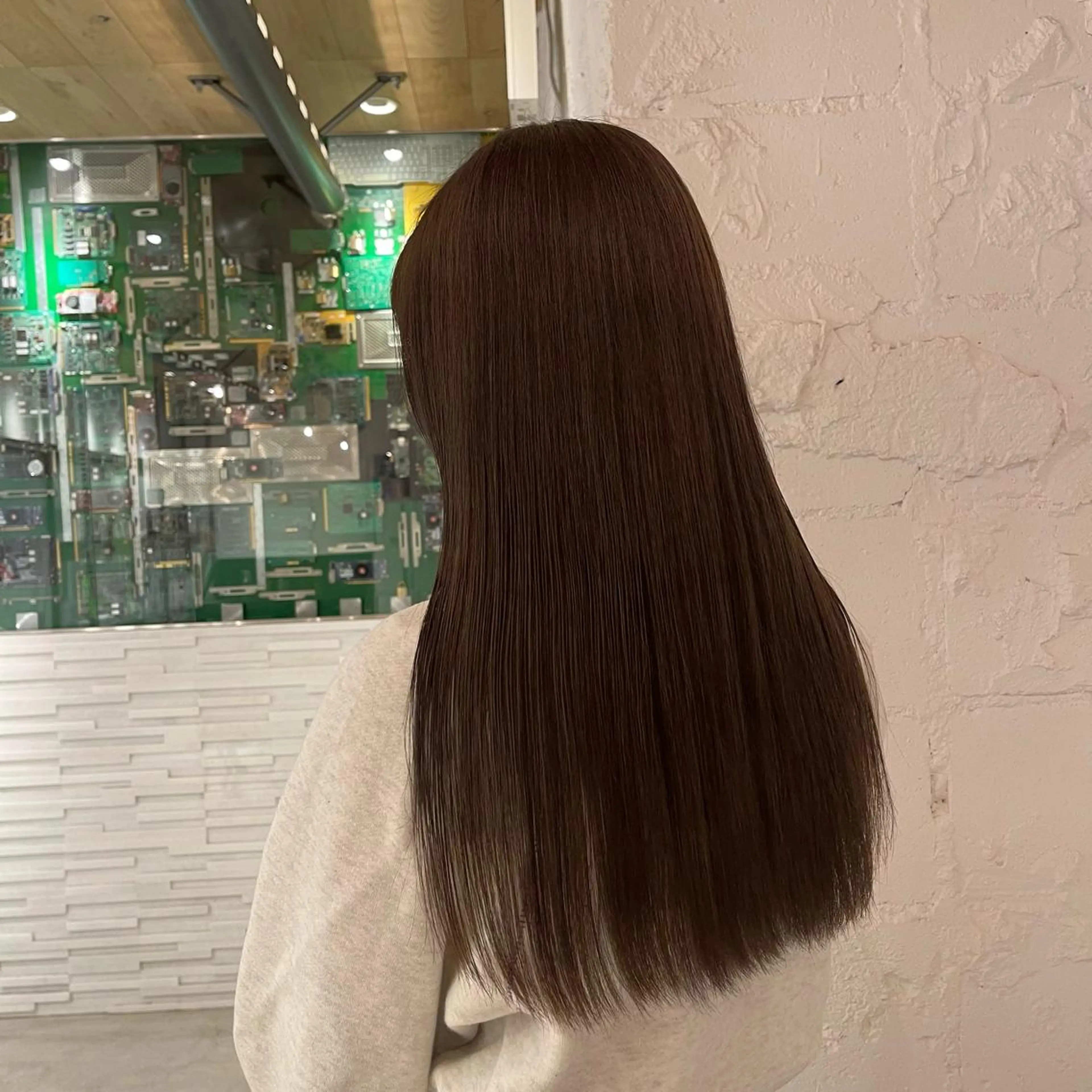 ロング カラー 透明感カラー nameless miichiのヘアスタイル