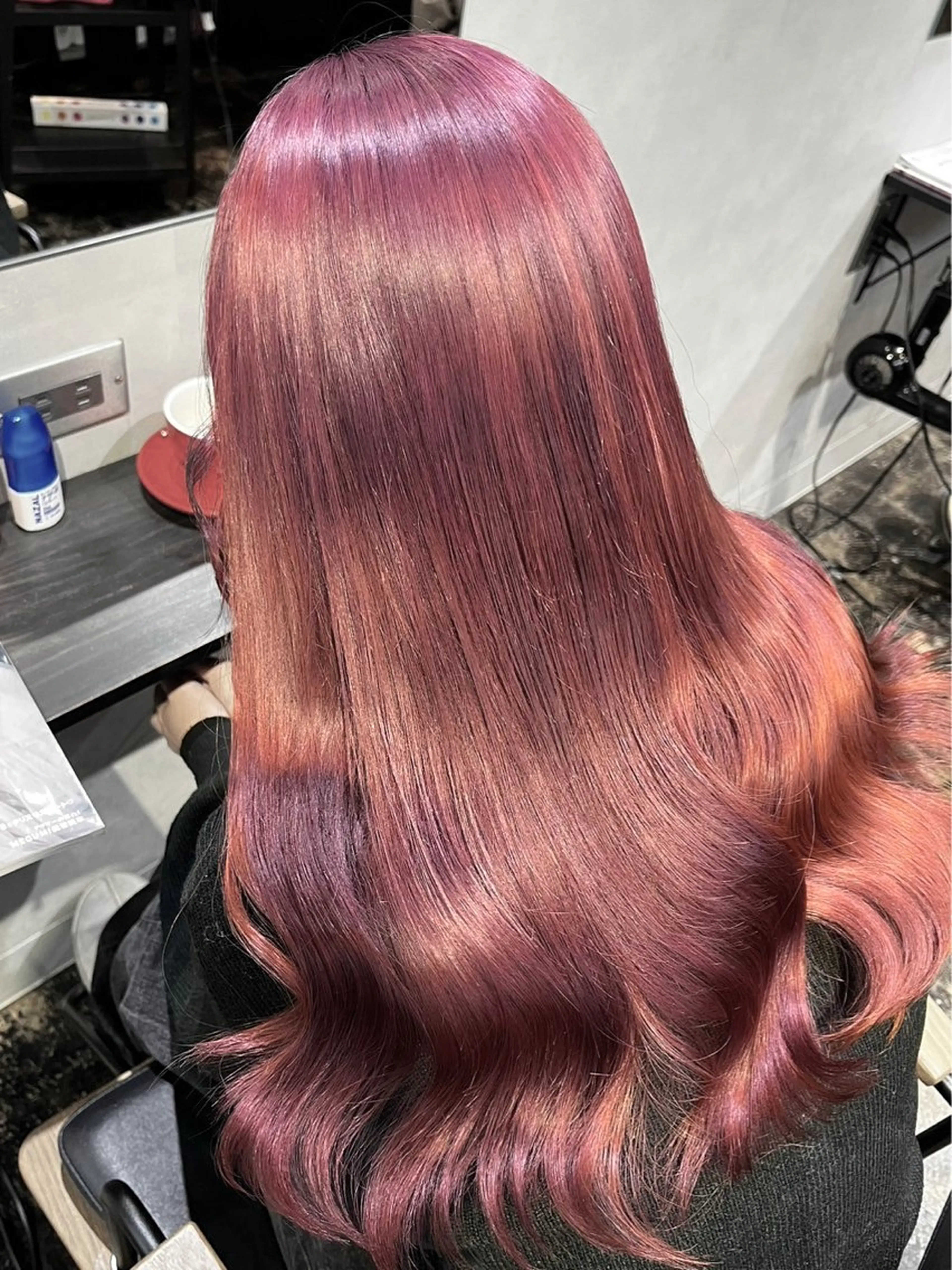 ロング ハイライト 髪質改善 カット ヘアカラー トリートメント ハイトーン/韓国風/ 艶髪/吉祥寺のヘアスタイル