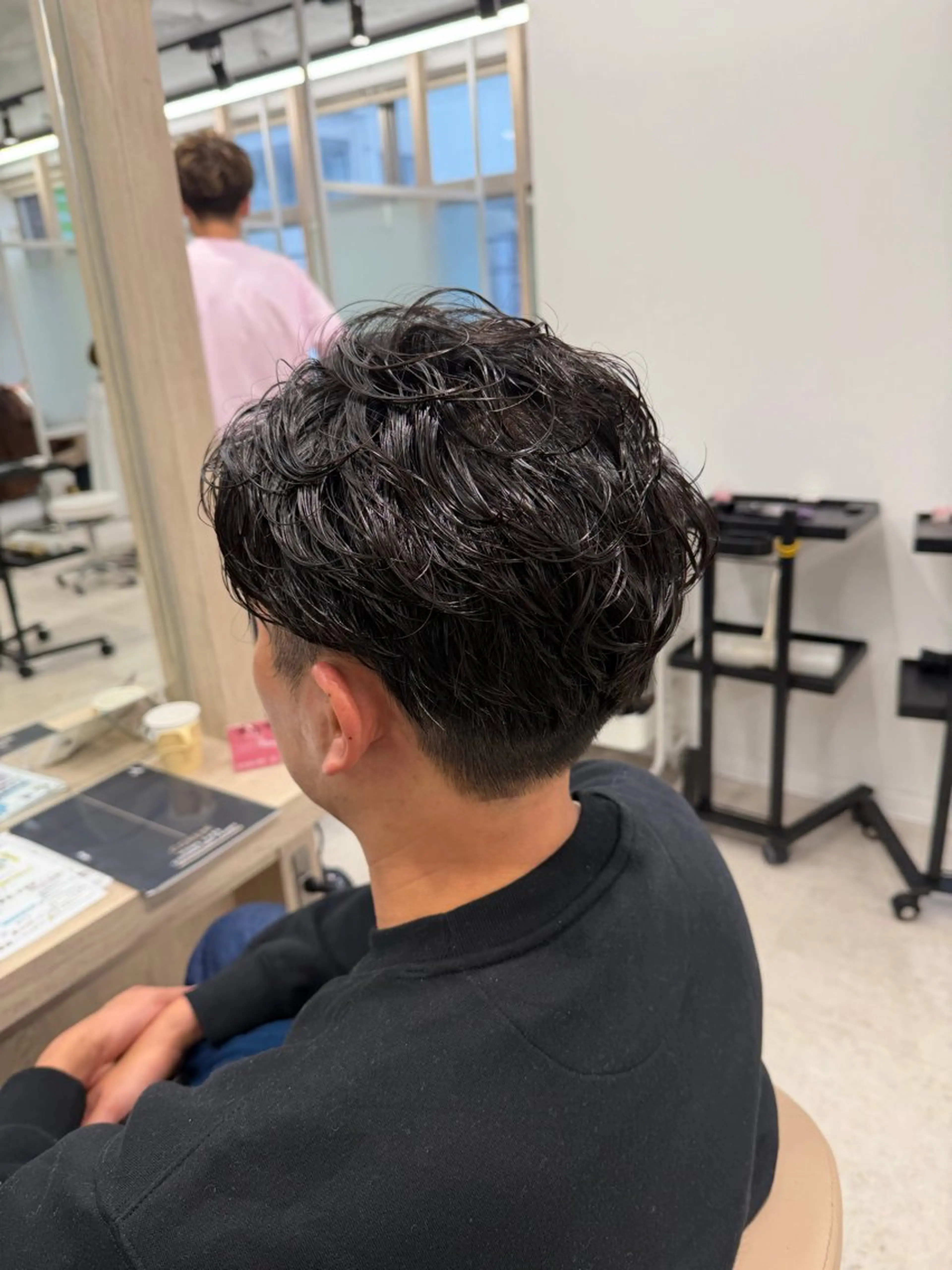 パーマ メンズ ビジネス メンズパーマ カット パーマ トリートメント EARTH菊名店👾 ひらのすぐるのヘアスタイル