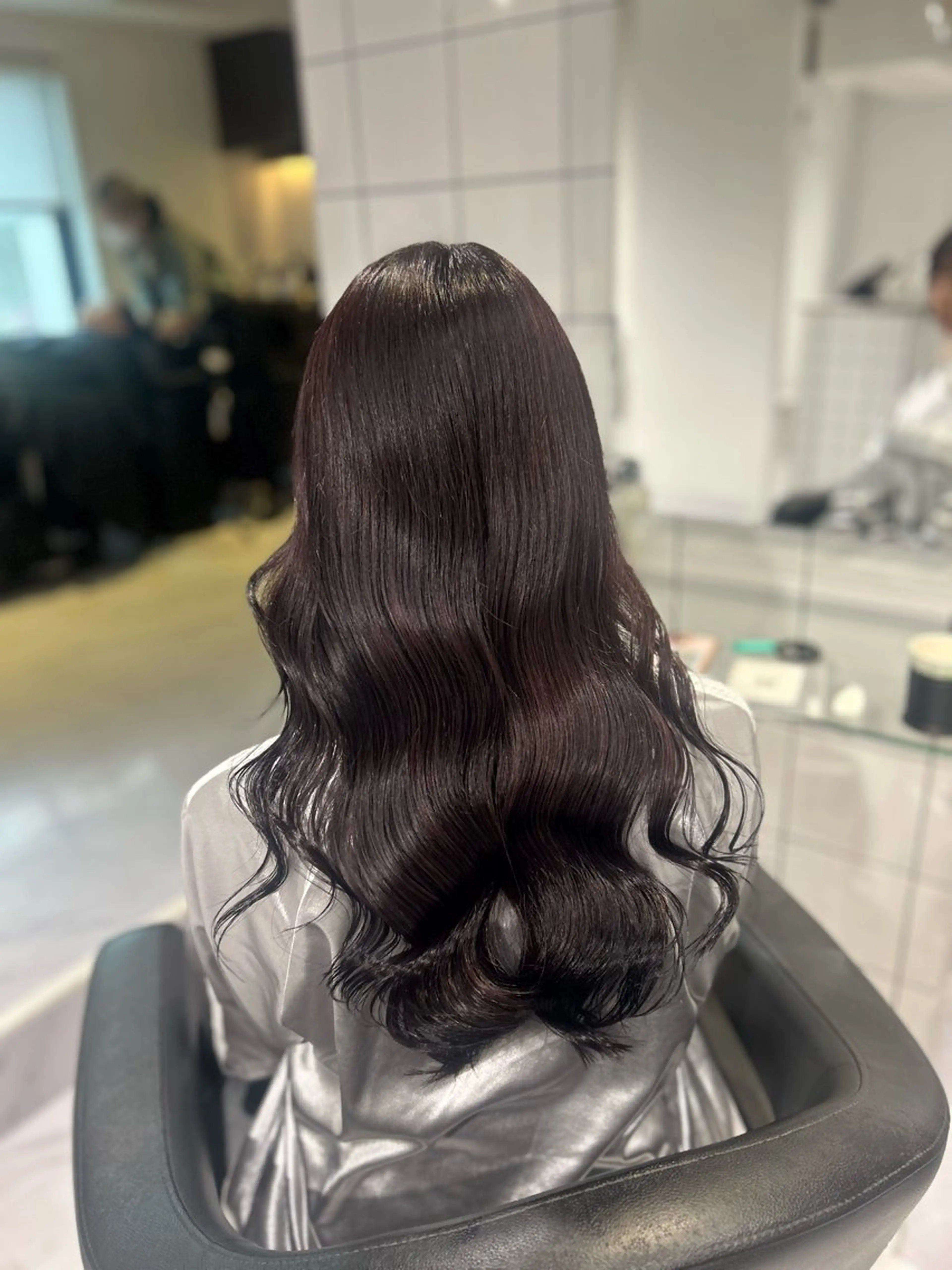 ロング カラー ヘアカラー トリートメント 表参道/透明感カラー /暗髪/ジュキヤのヘアスタイル