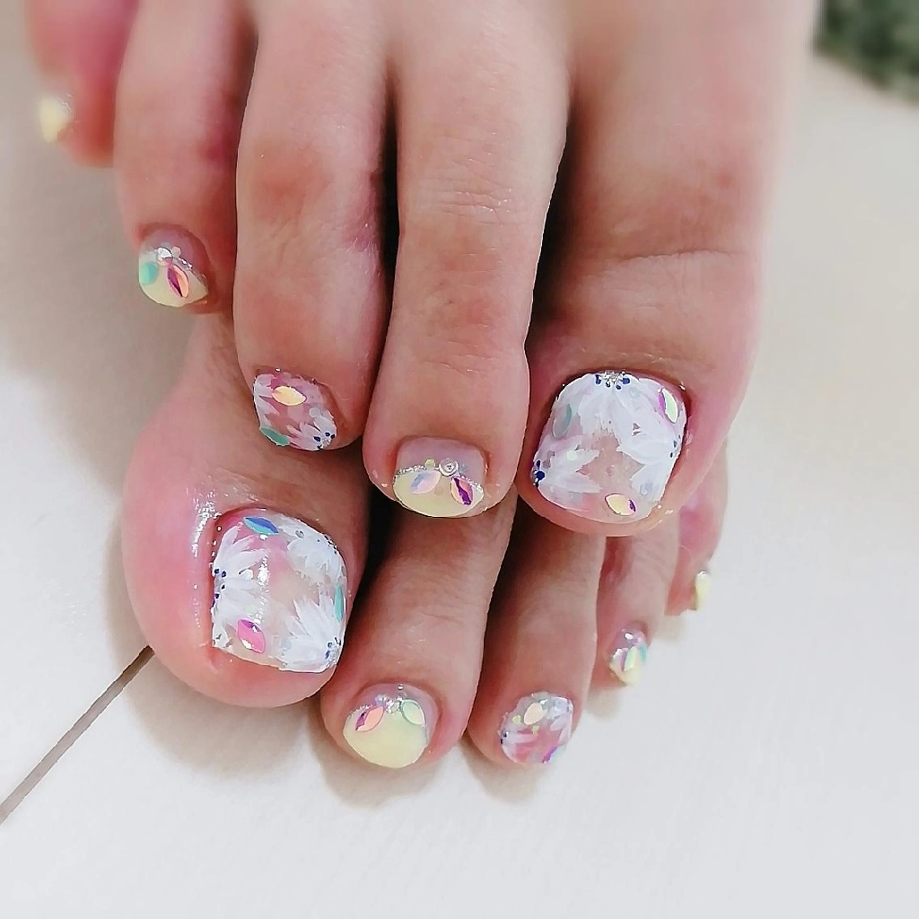 ネイル フットネイル 柴崎 美幸のネイルデザイン