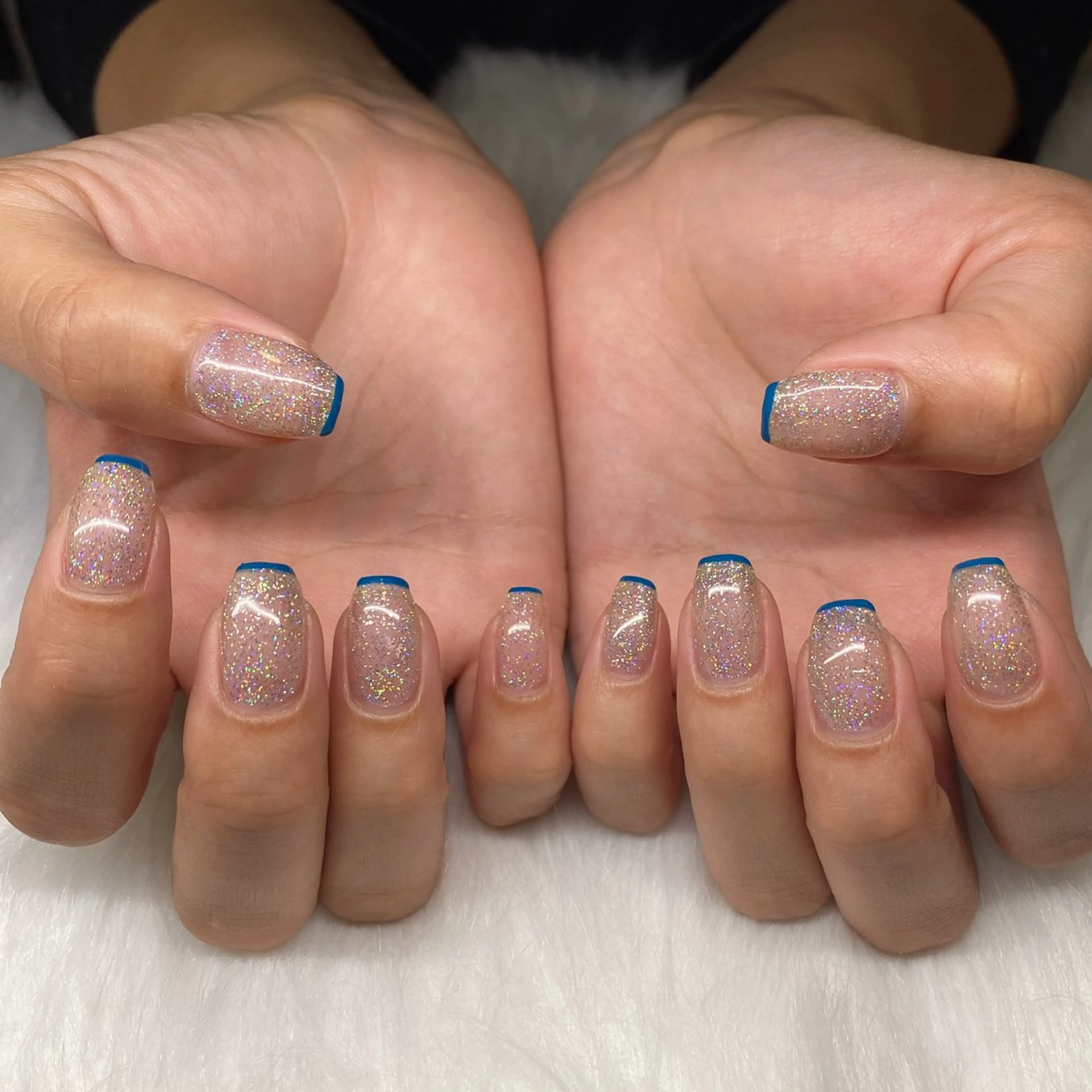 ネイル フラッシュネイル フレンチネイル nail salon milkのネイルデザイン