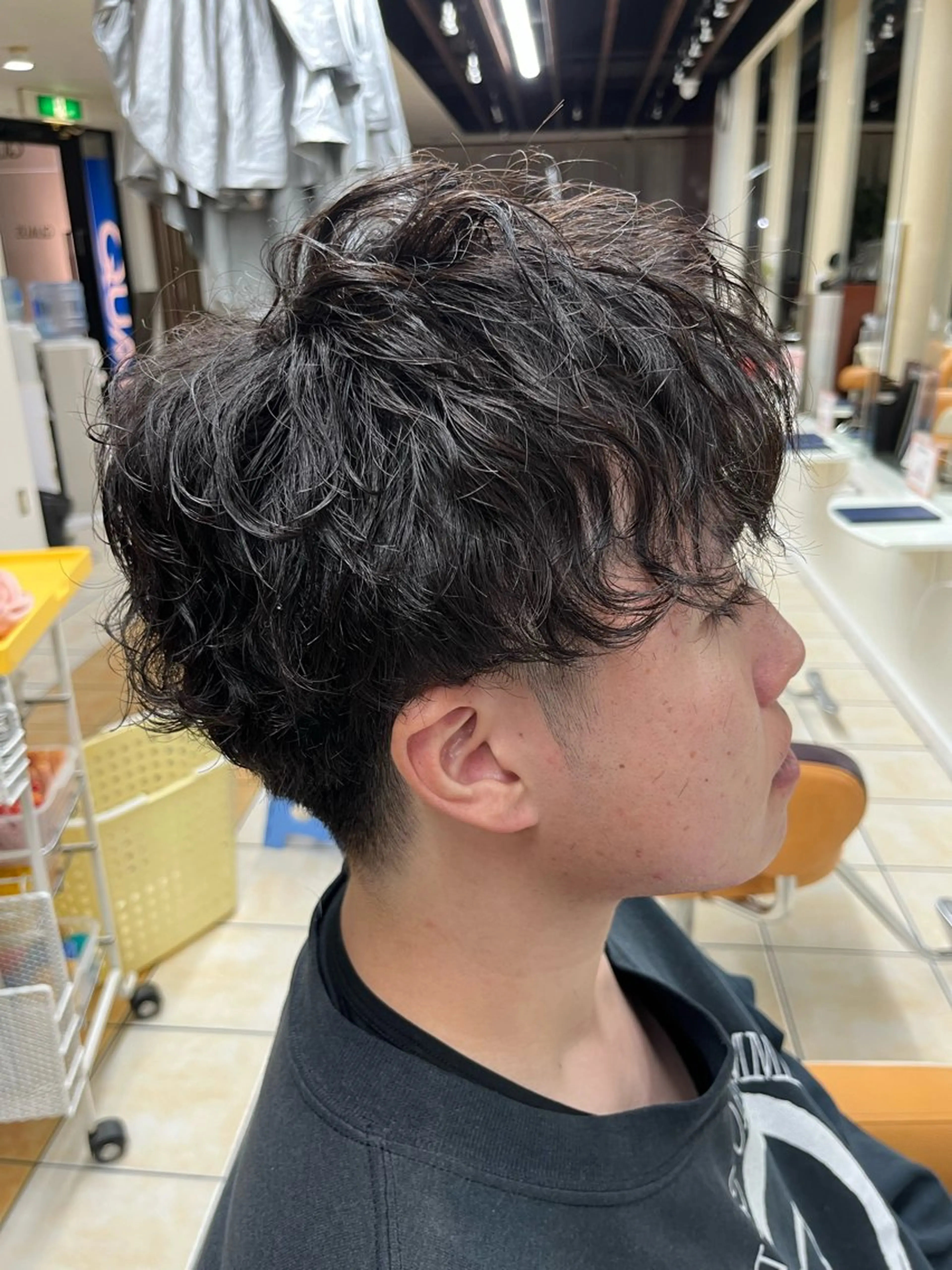 ショート パーマ メンズ カット パーマ メンズ特化/パーマ/ 髪質改善　高野奨馬のヘアスタイル