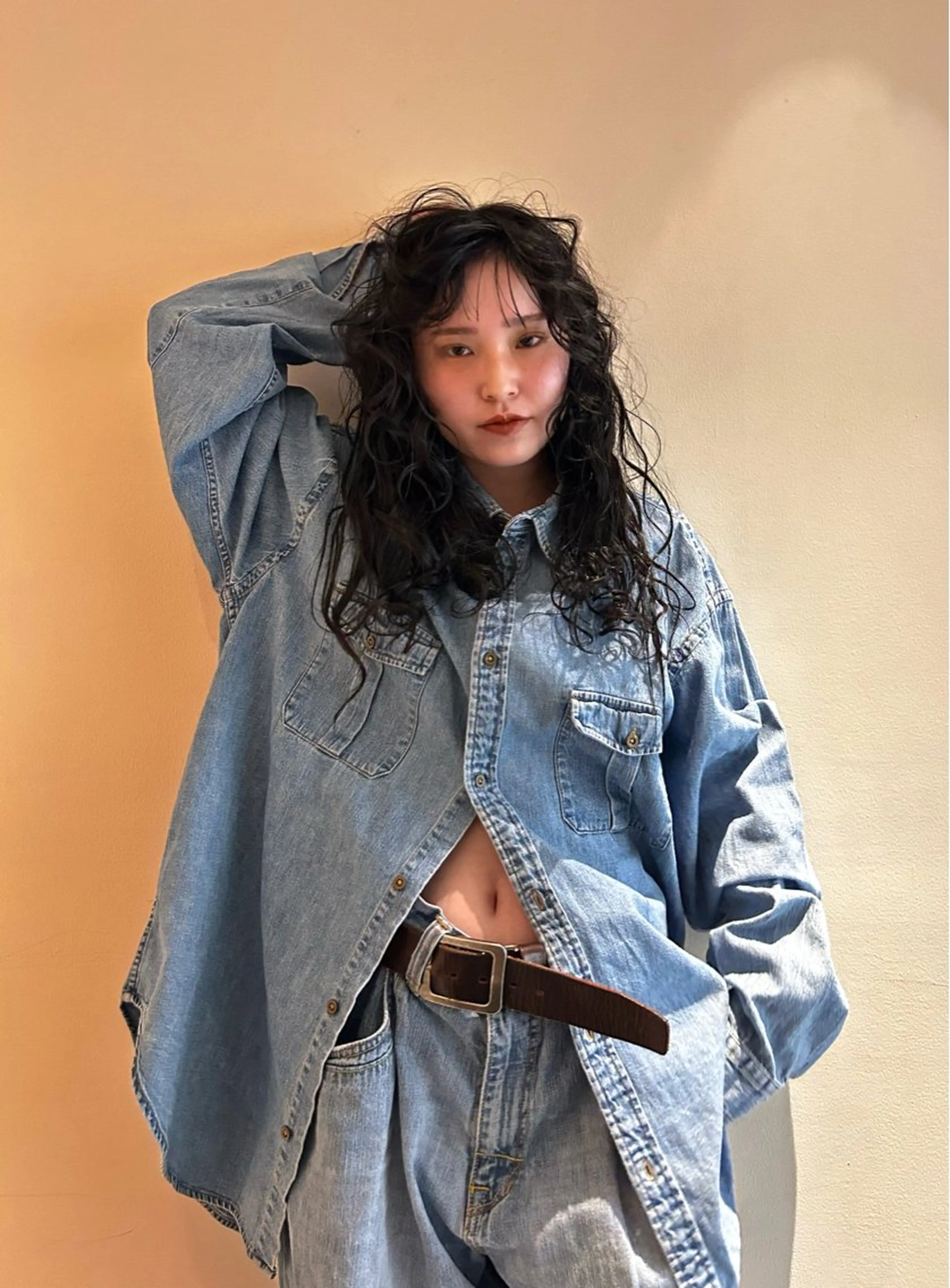 ロング パーマ デザインカット/ パーマ/nanaのヘアスタイル