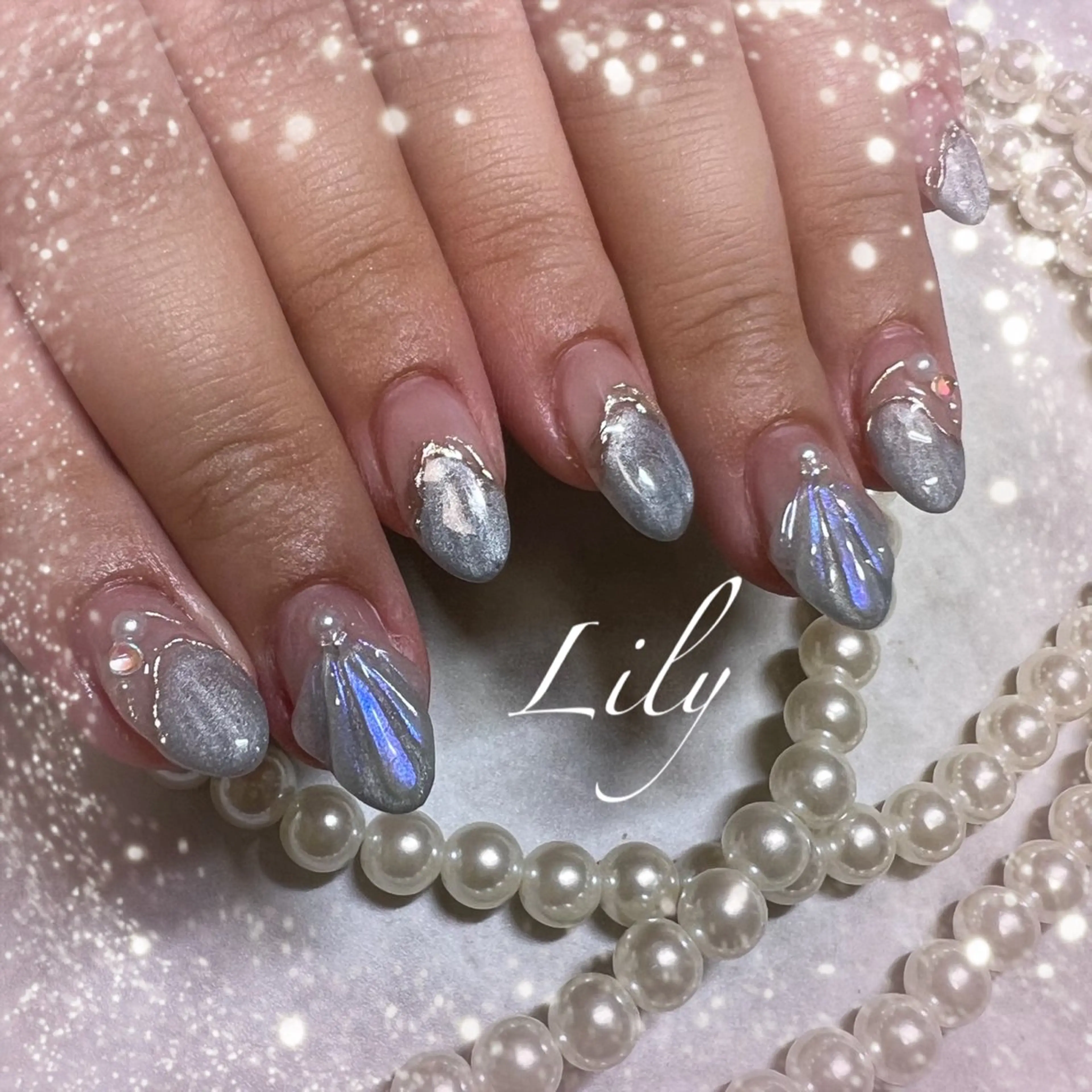 ネイル ハンドネイル Lily*nail 🌻Mii🌻のネイルデザイン