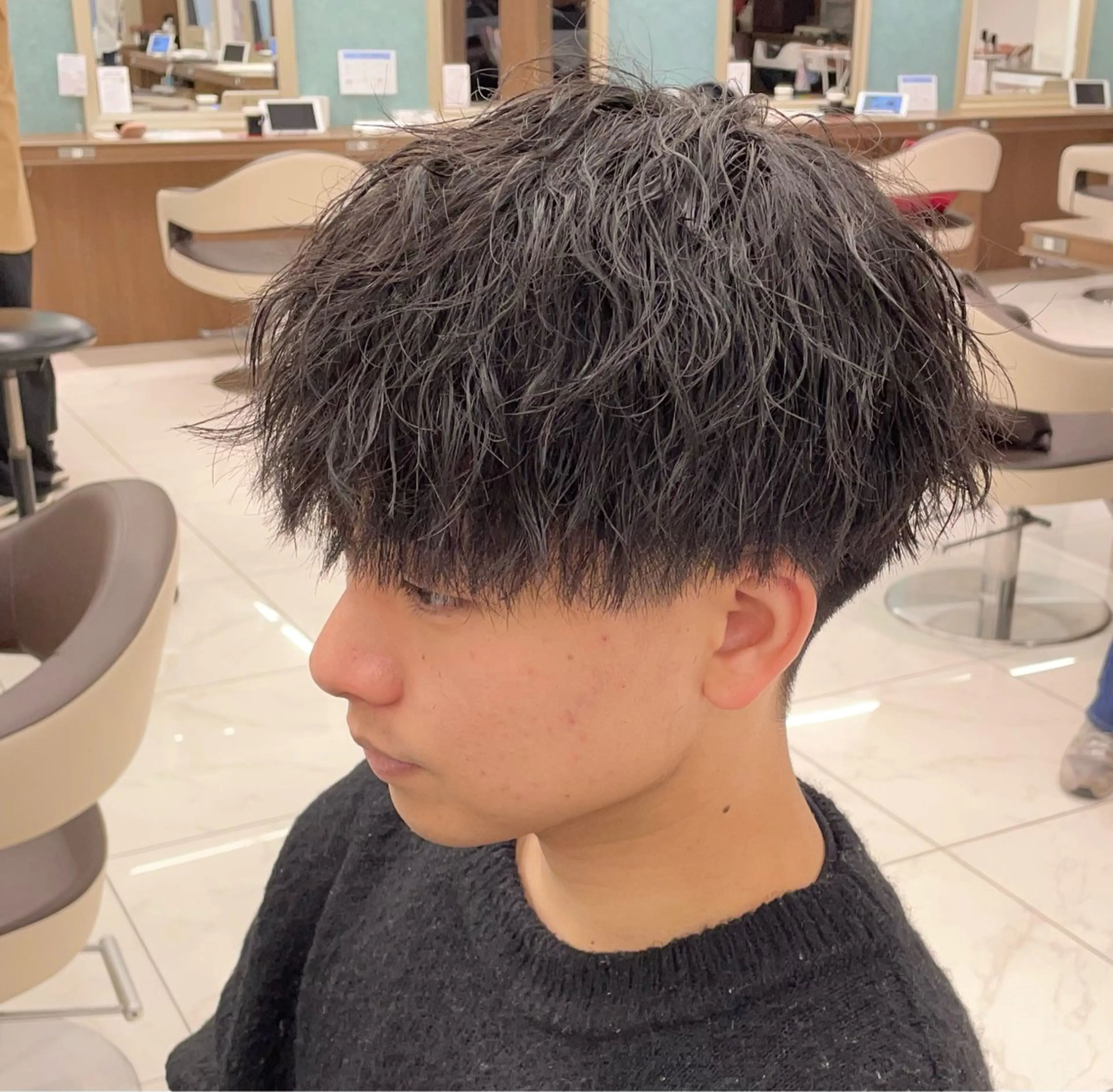 ショート パーマ メンズ カット パーマ 【メンズ特化】 池田大成✂︎のヘアスタイル