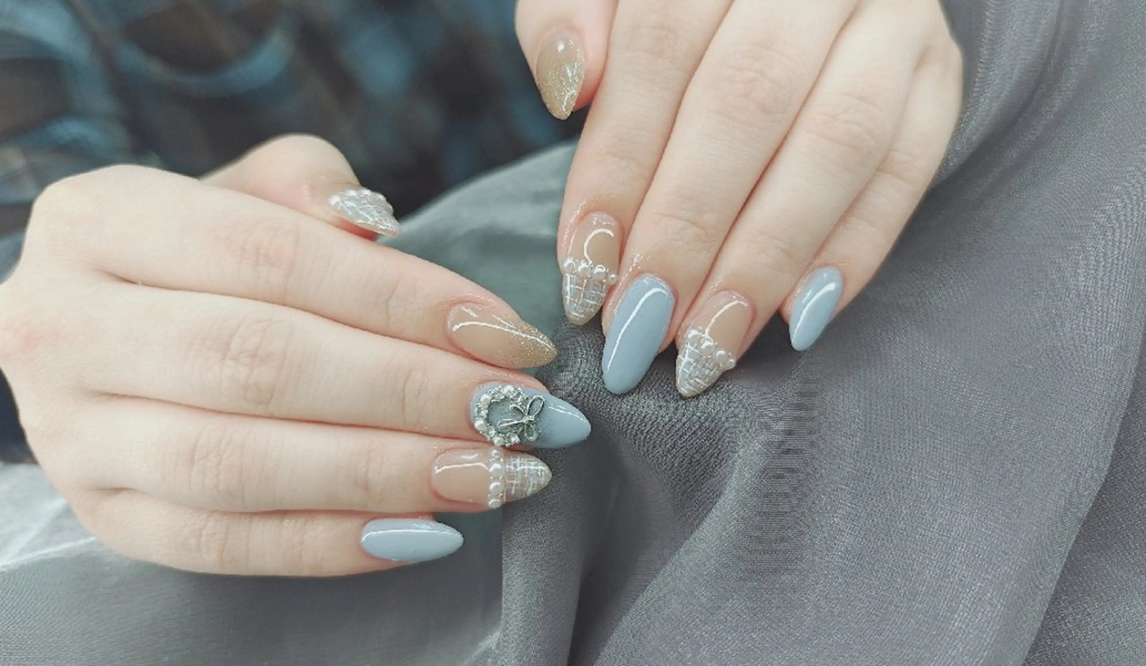 ネイル べっ甲ネイル チークネイル フレンチネイル 韓国ネイル ニュアンスネイル ♡Sherry  Nail♡のネイルデザイン
