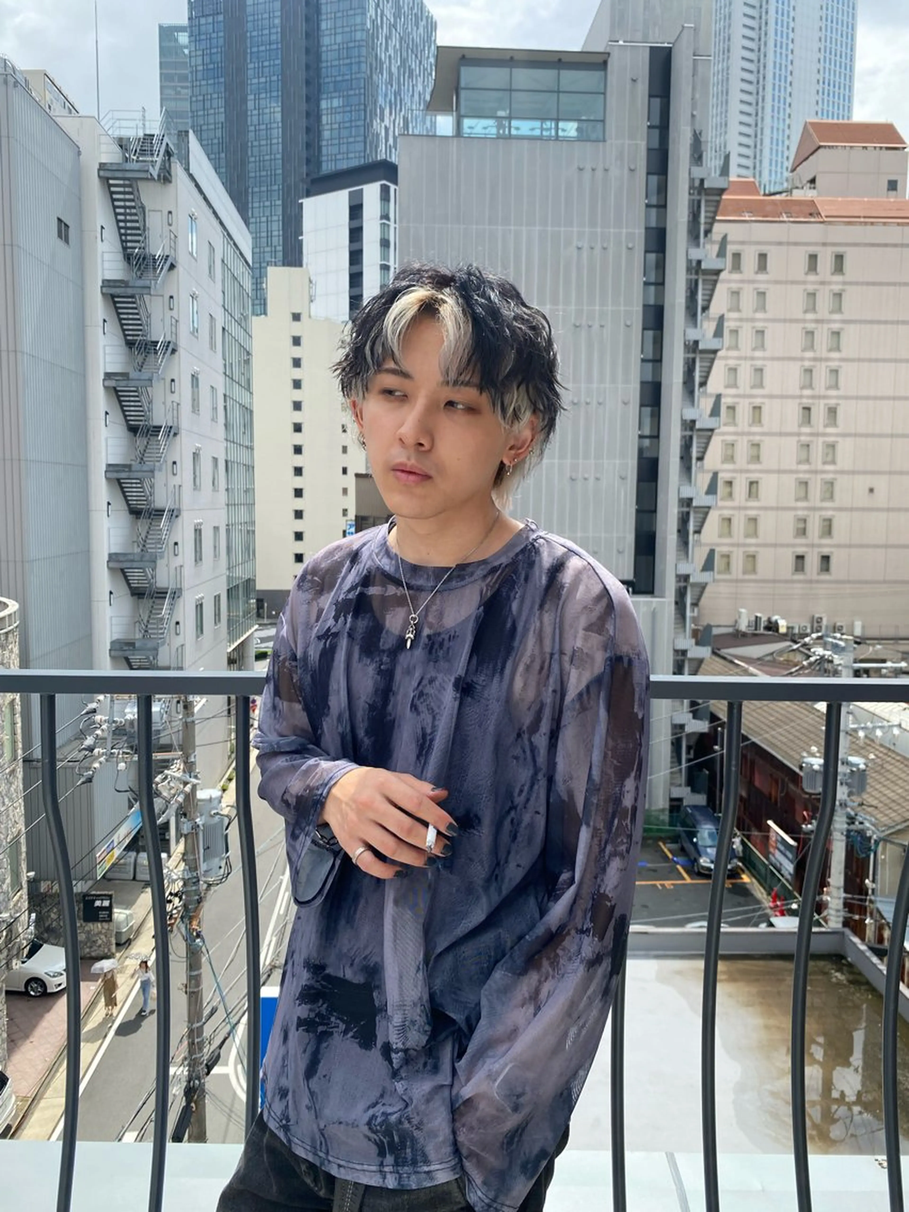 ショート カラー パーマ ヘアアレンジ メンズ メンズウルフカット ウルフカット メンズ特化酒井翔太 /メンズカット/名駅のヘアスタイル